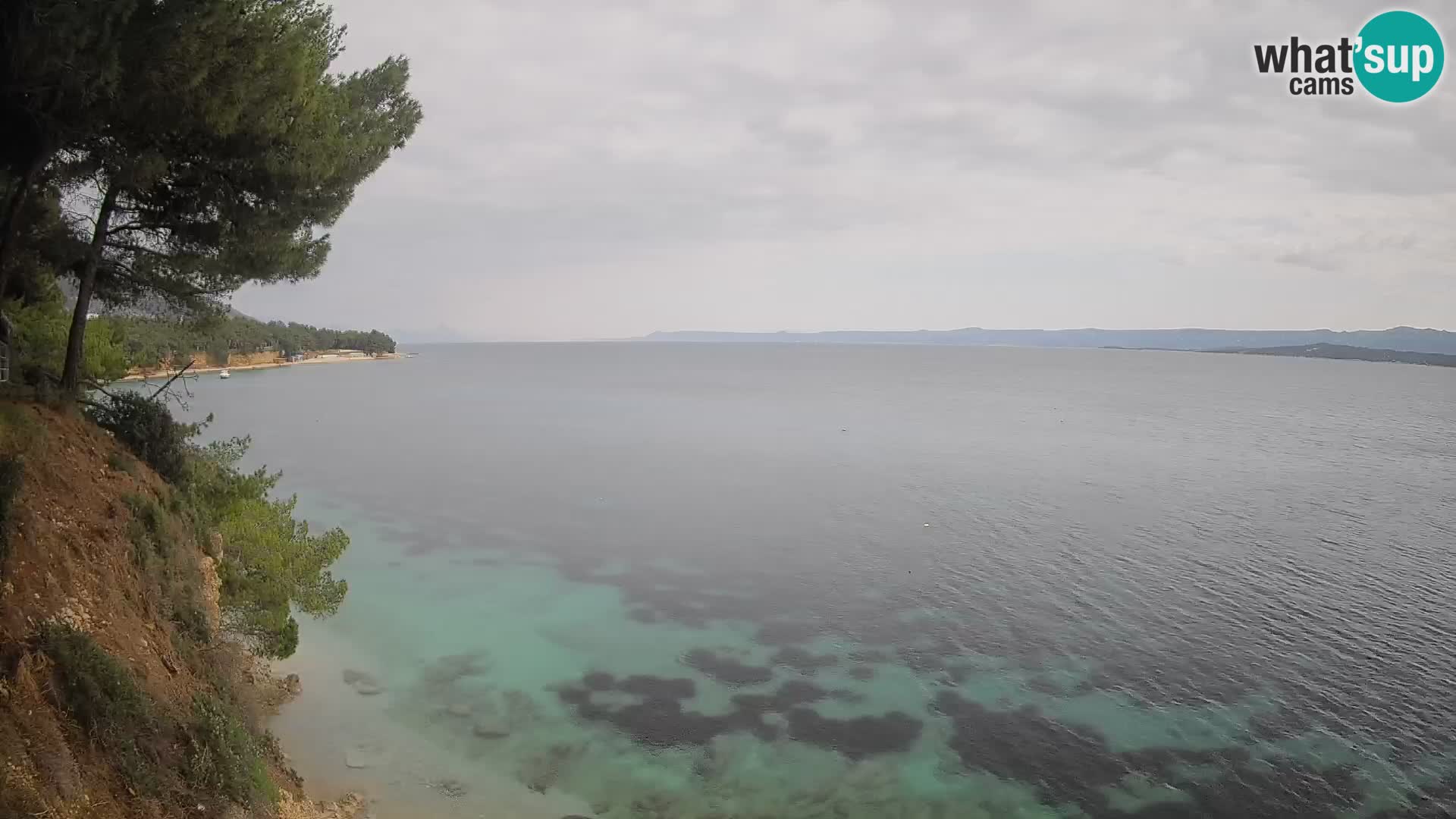 Webcam Potočine Beach Bol – Live View of Borak Beach, Brač Island