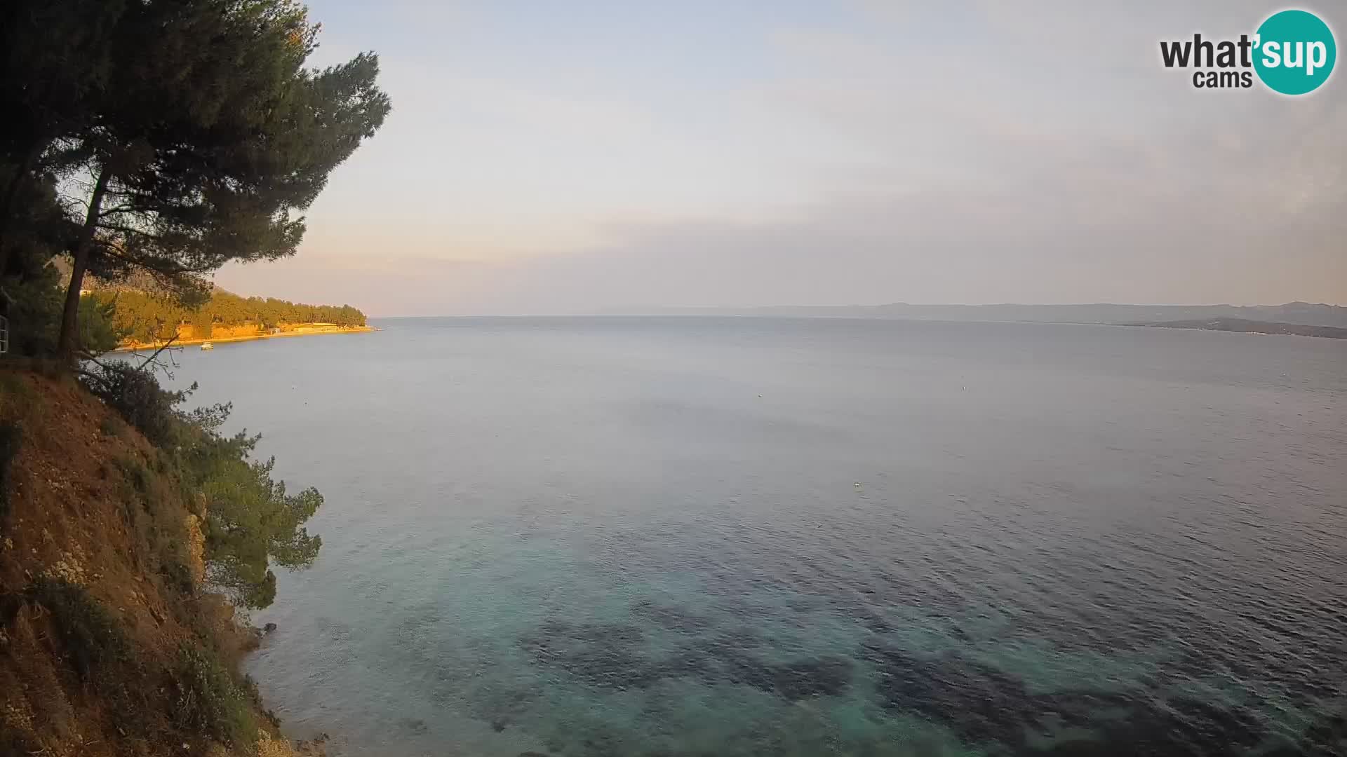 Webcam Spiaggia Potočine Bol – Vista live sulla spiaggia Borak, Isola di Brač