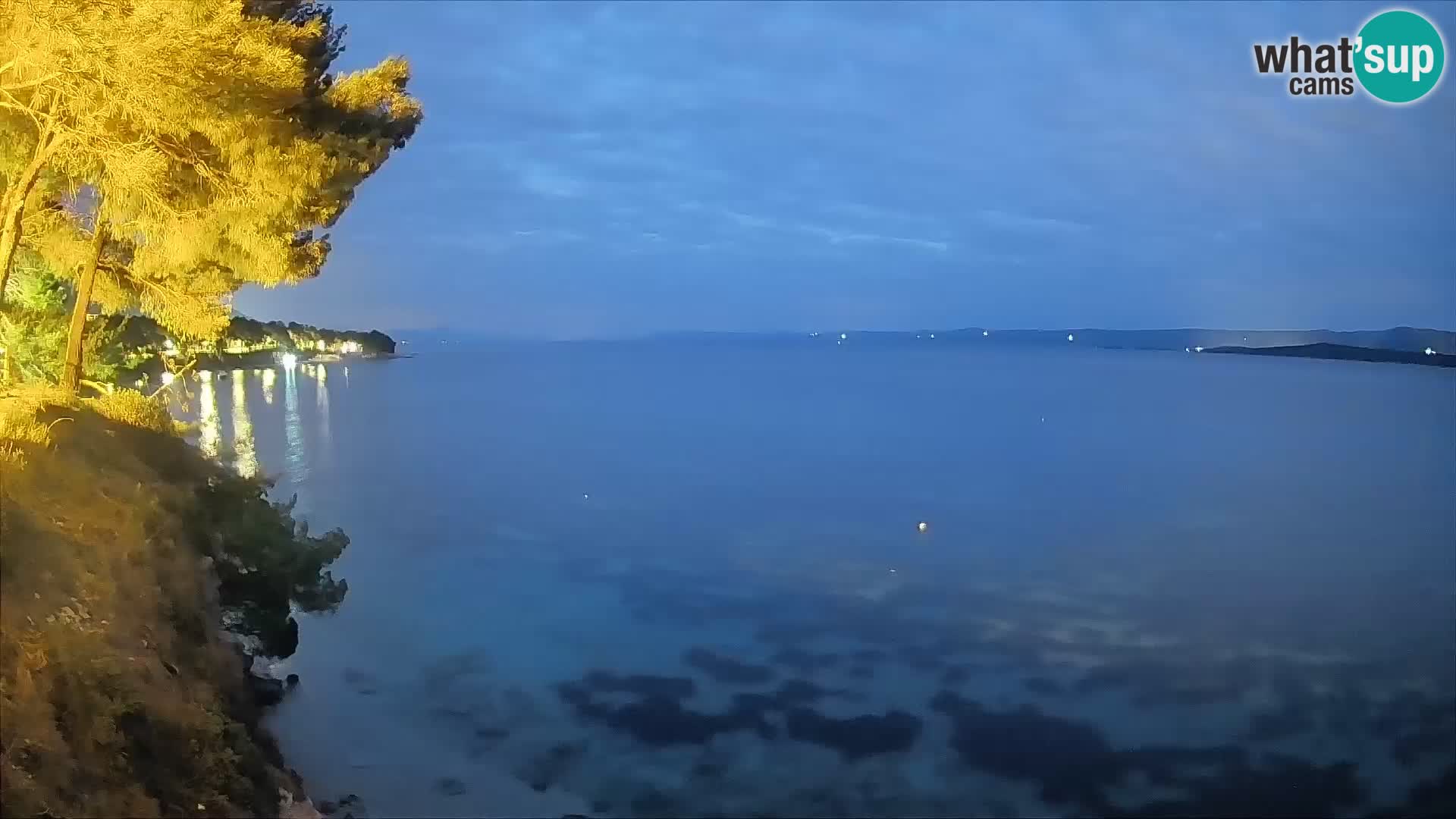 Web kamera Potočine Bol – Pogled uživo na plažu Borak, otok Brač