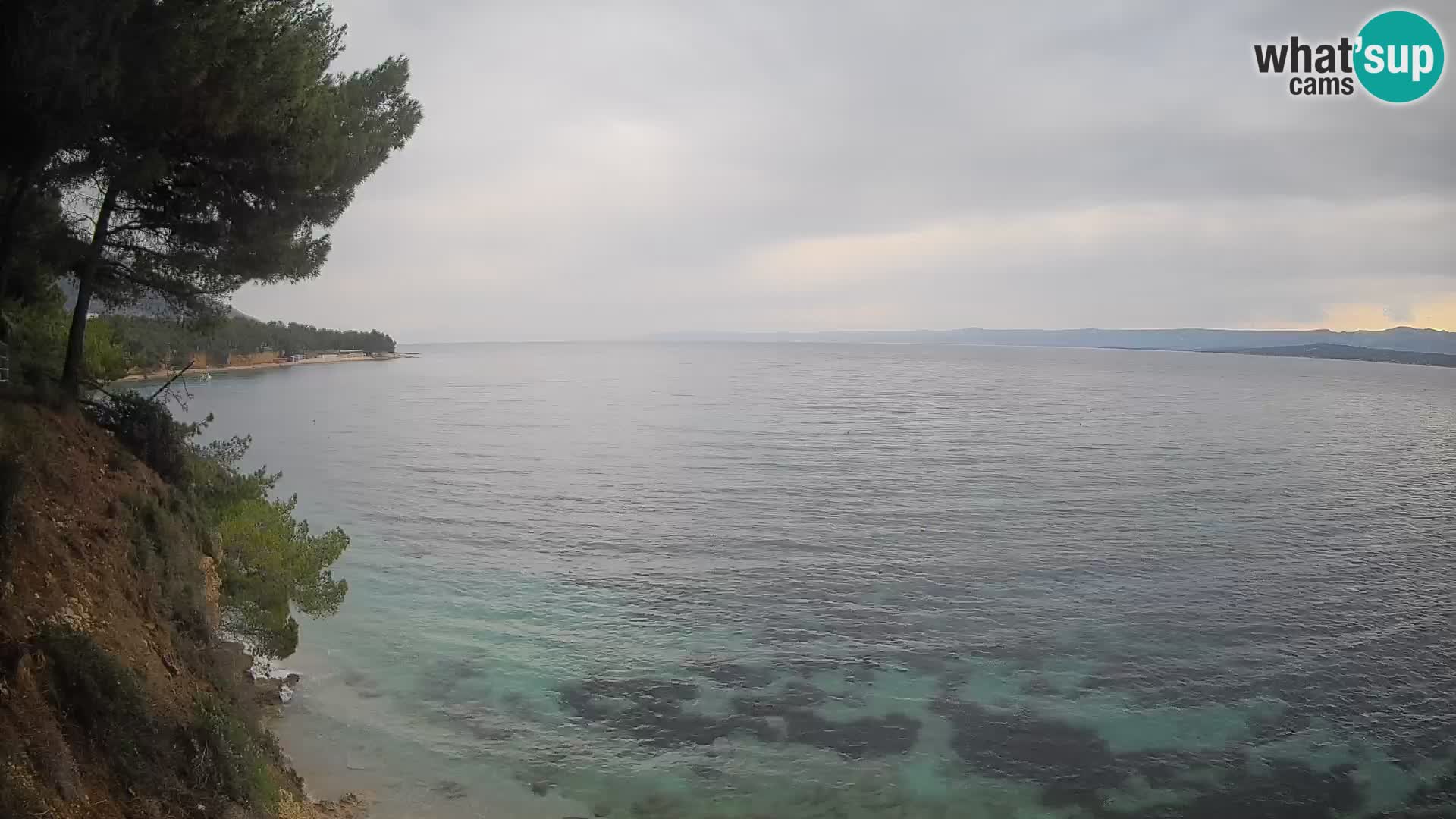 Webcam Spiaggia Potočine Bol – Vista live sulla spiaggia Borak, Isola di Brač