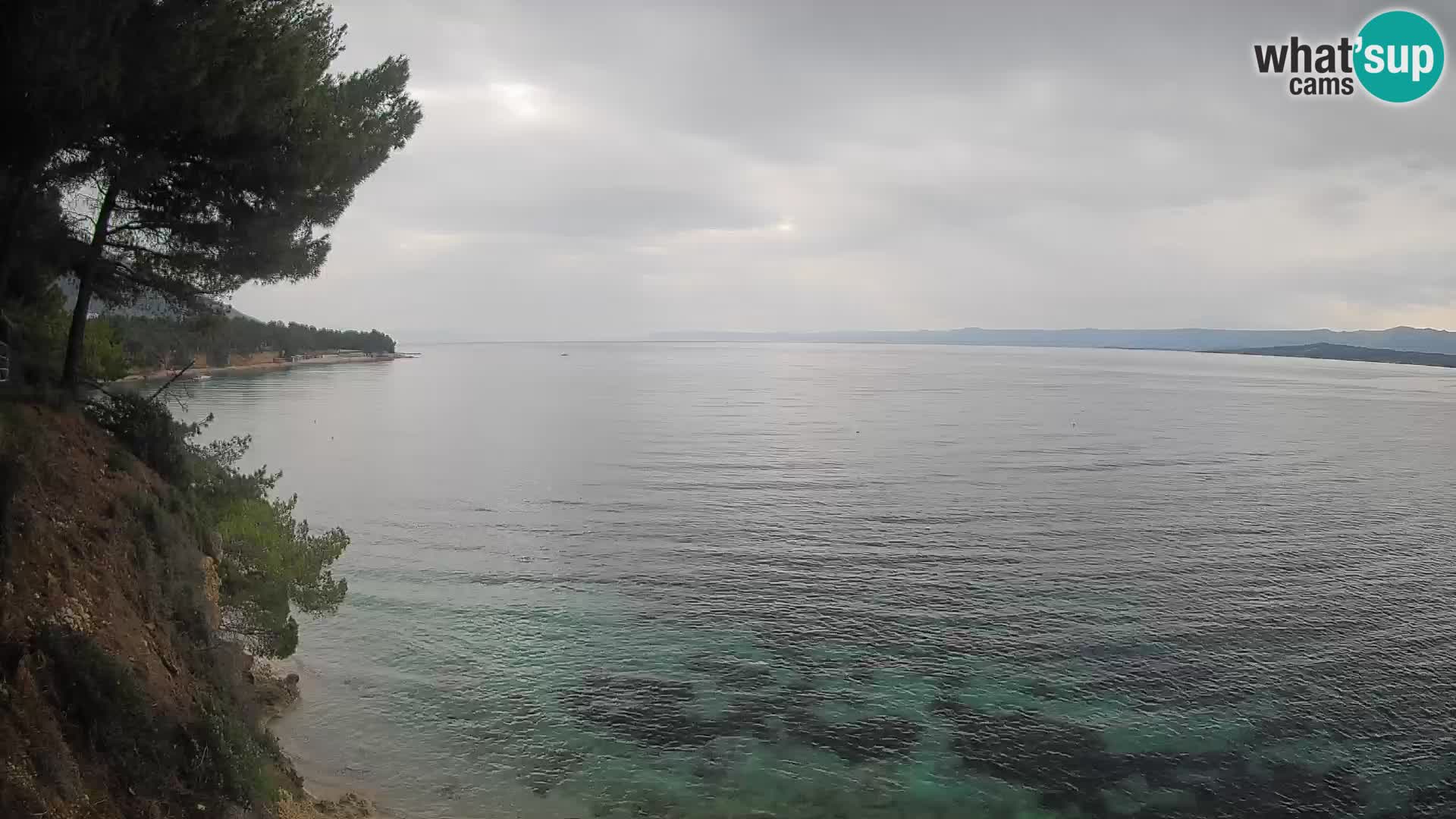 Web kamera Potočine Bol – Pogled uživo na plažu Borak, otok Brač