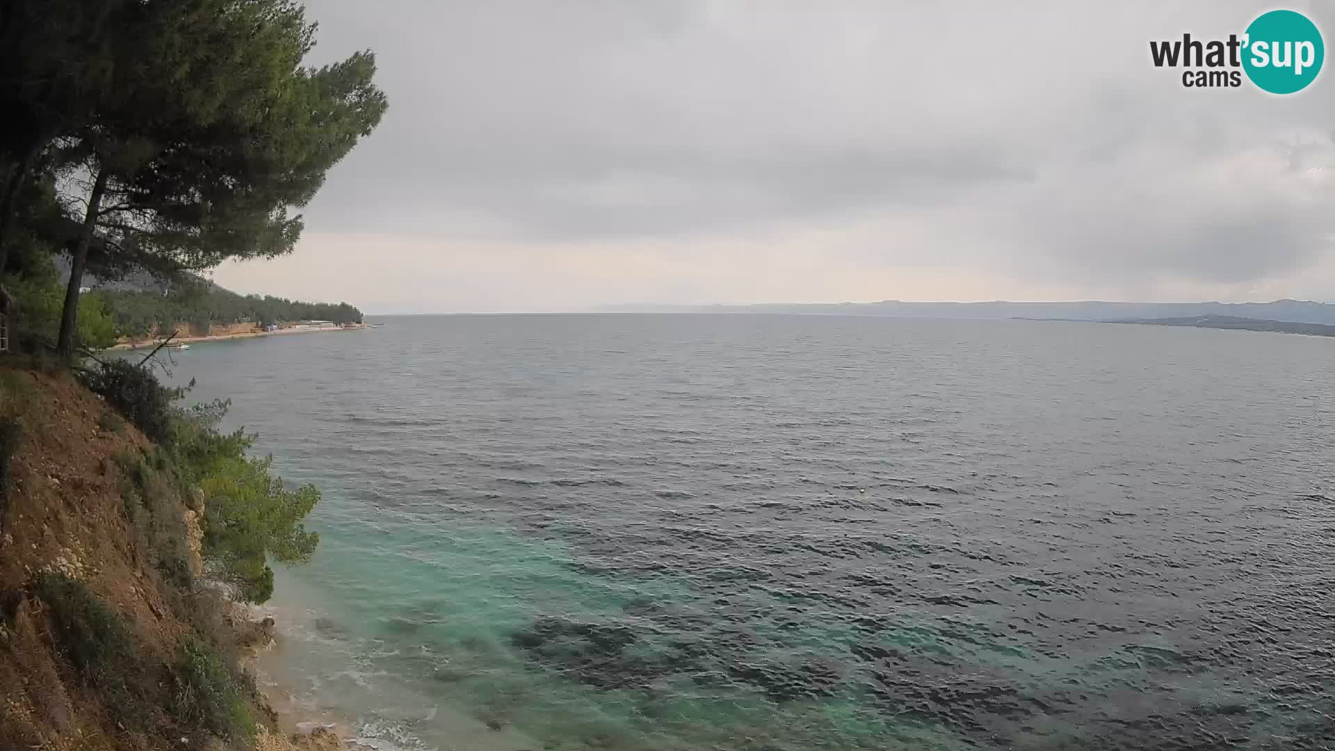 Webcam Spiaggia Potočine Bol – Vista live sulla spiaggia Borak, Isola di Brač