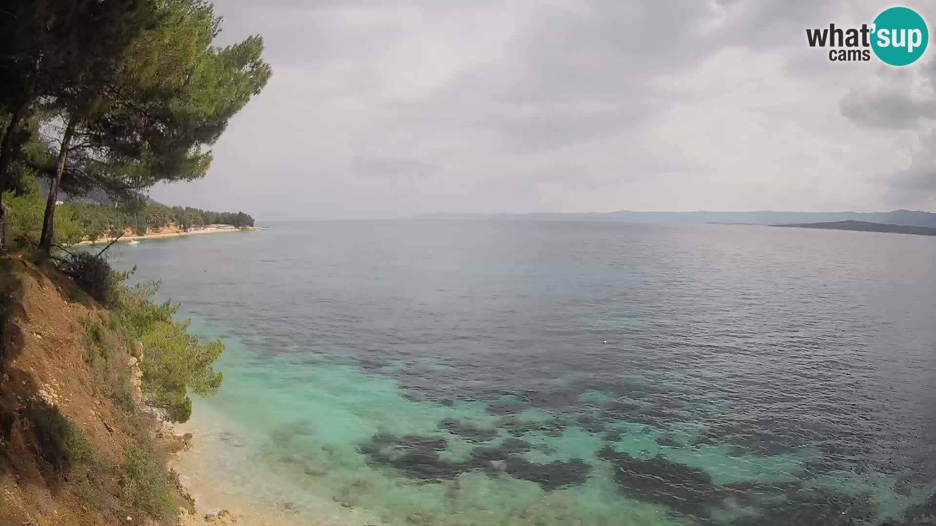 Webcam Strand Potočine Bol – Liveblick auf Borak Beach, Insel Brač