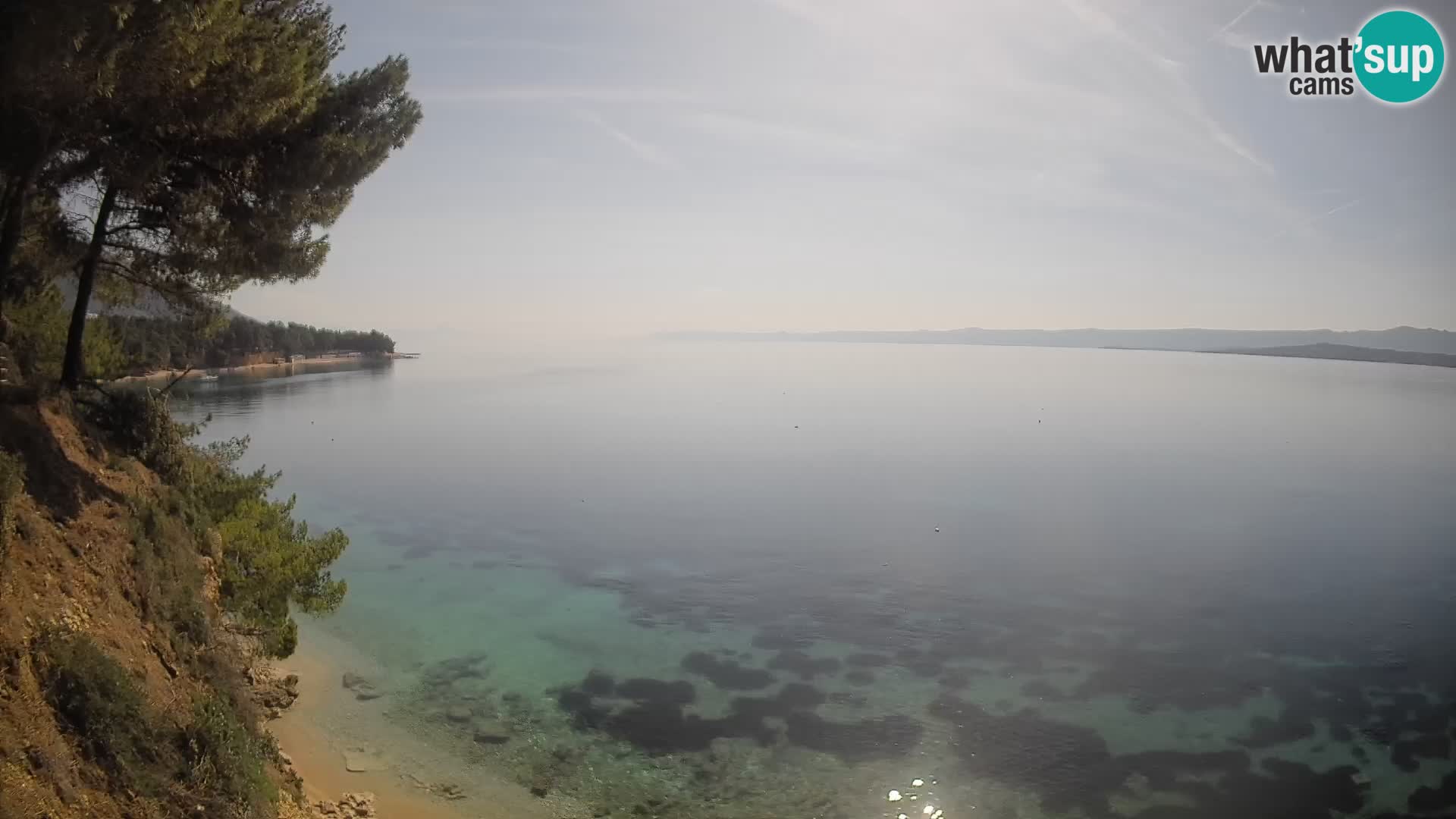 Webcam Strand Potočine Bol – Liveblick auf Borak Beach, Insel Brač