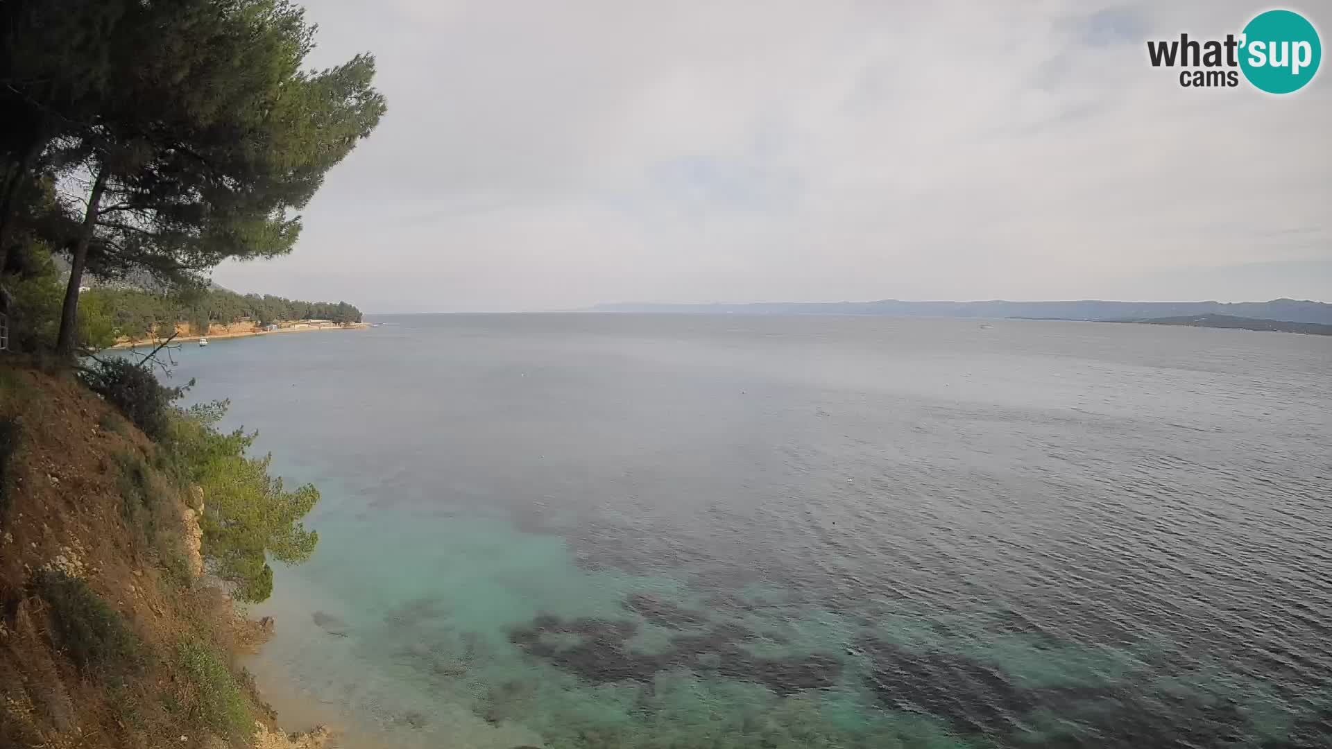 Webcam plage Potočine Bol – Vue en direct sur Borak Beach, île de Brač