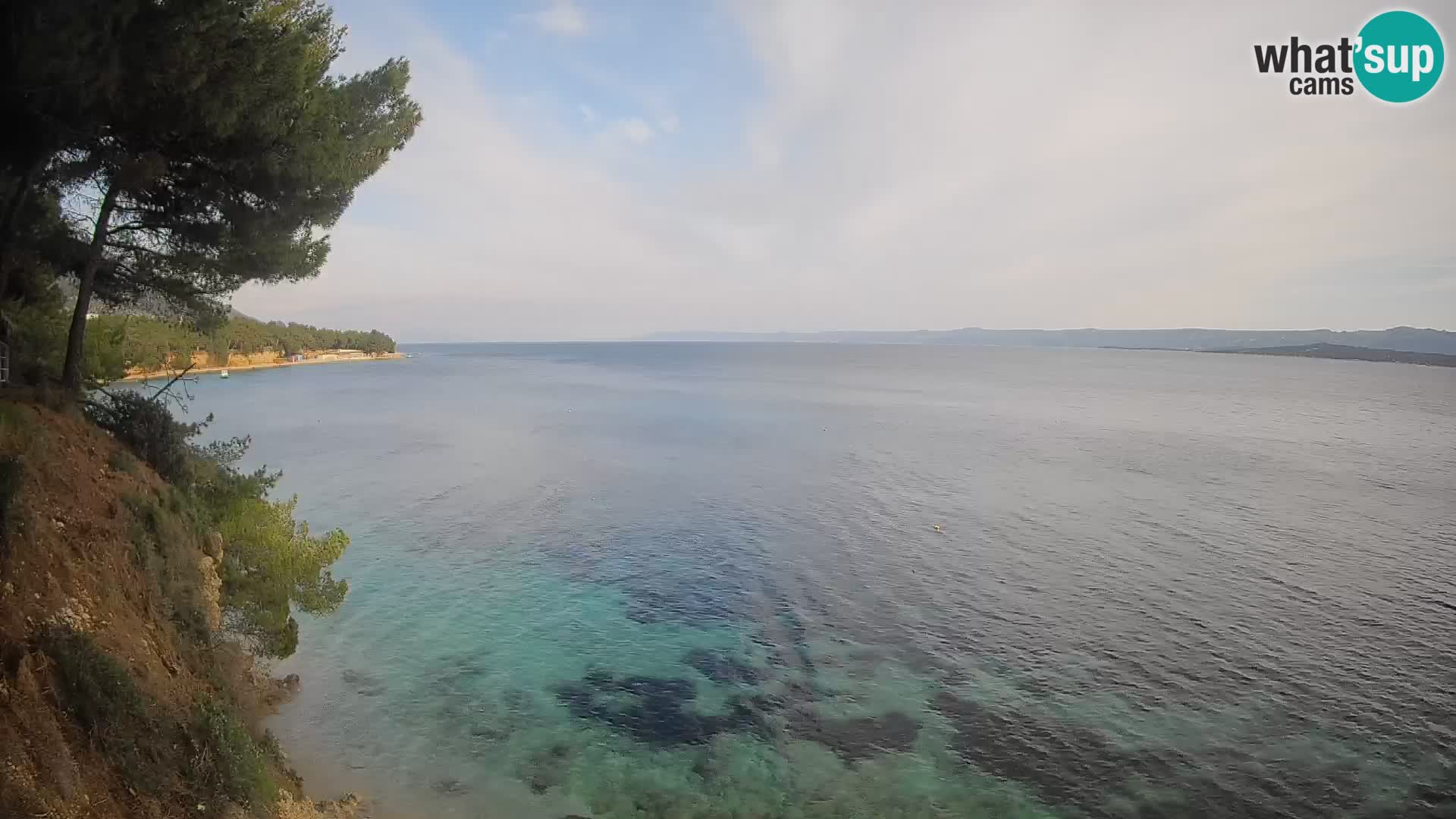 Webcam Spiaggia Potočine Bol – Vista live sulla spiaggia Borak, Isola di Brač