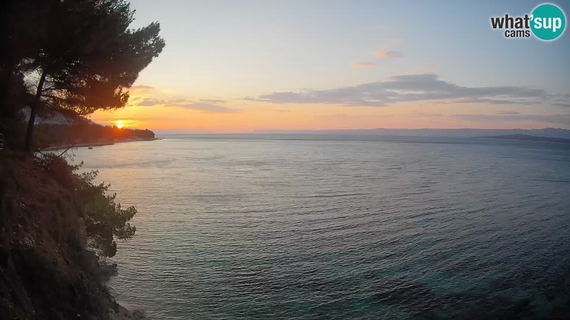 Webcam Spiaggia Potočine Bol – Vista live sulla spiaggia Borak, Isola di Brač