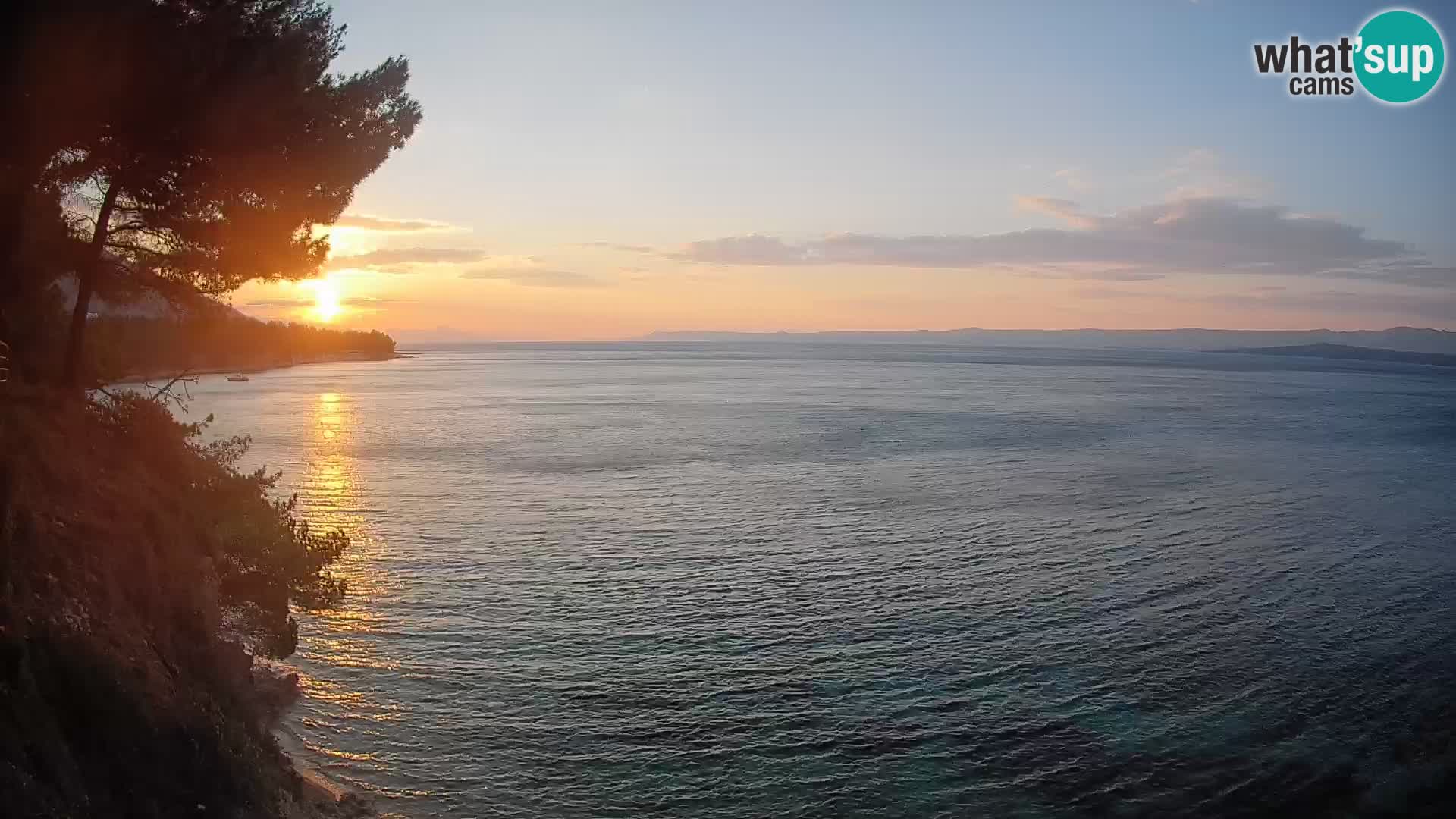 Webcam Spiaggia Potočine Bol – Vista live sulla spiaggia Borak, Isola di Brač