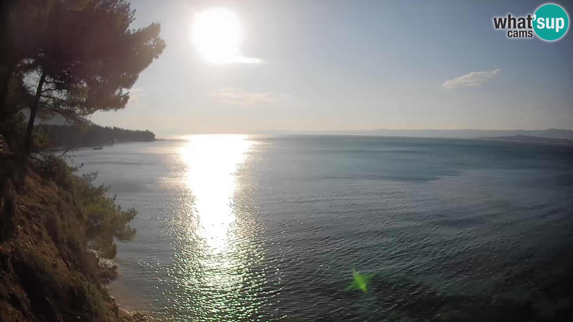 Webcam Spiaggia Potočine Bol – Vista live sulla spiaggia Borak, Isola di Brač