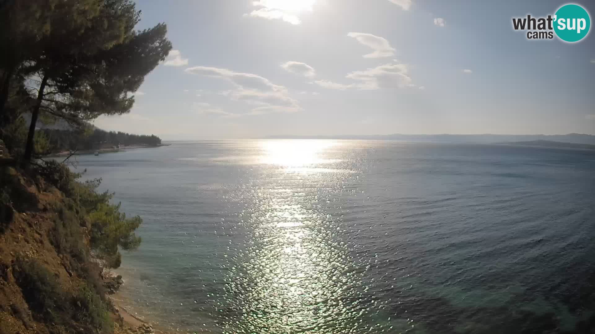 Web kamera Potočine Bol – Pogled uživo na plažu Borak, otok Brač