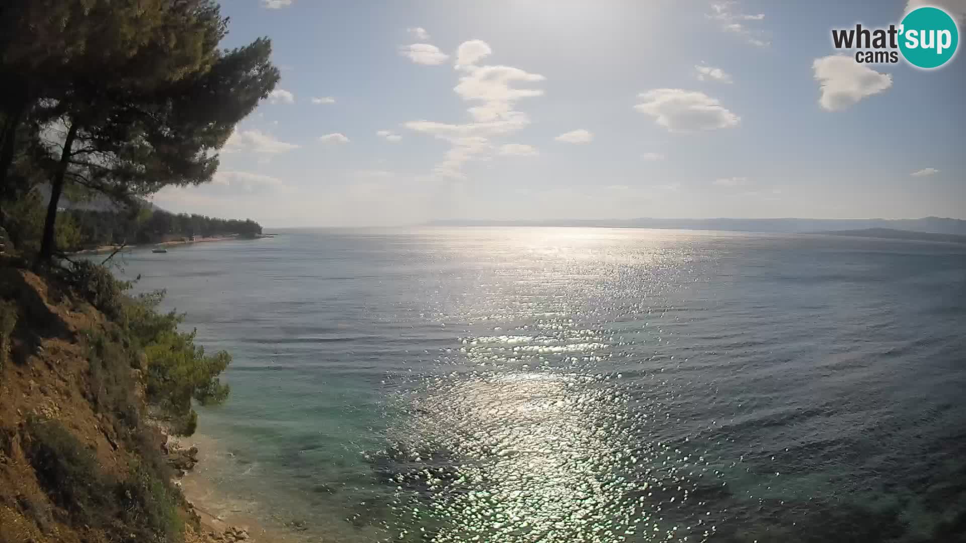 Web kamera Potočine Bol – Pogled uživo na plažu Borak, otok Brač