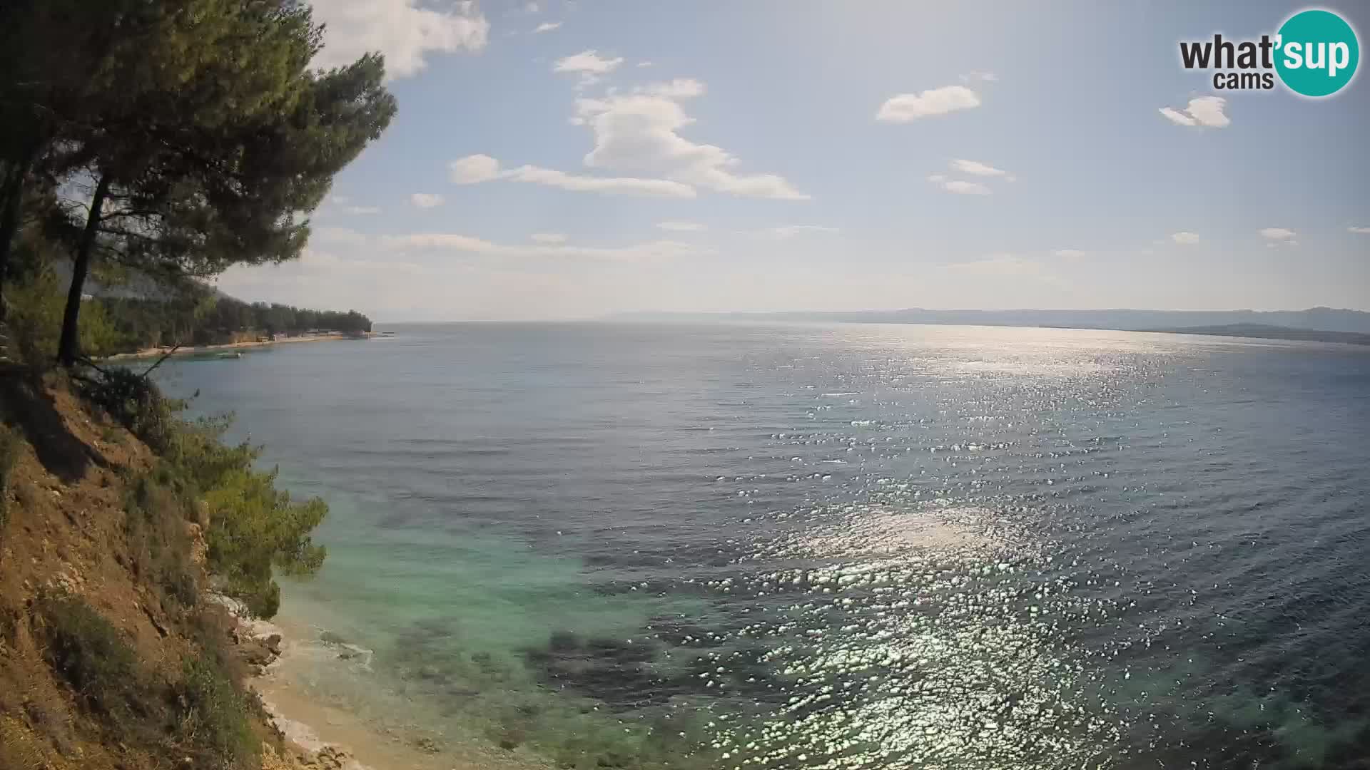Webcam Playa Potočine Bol – Vista en vivo de Borak Beach, Isla de Brač