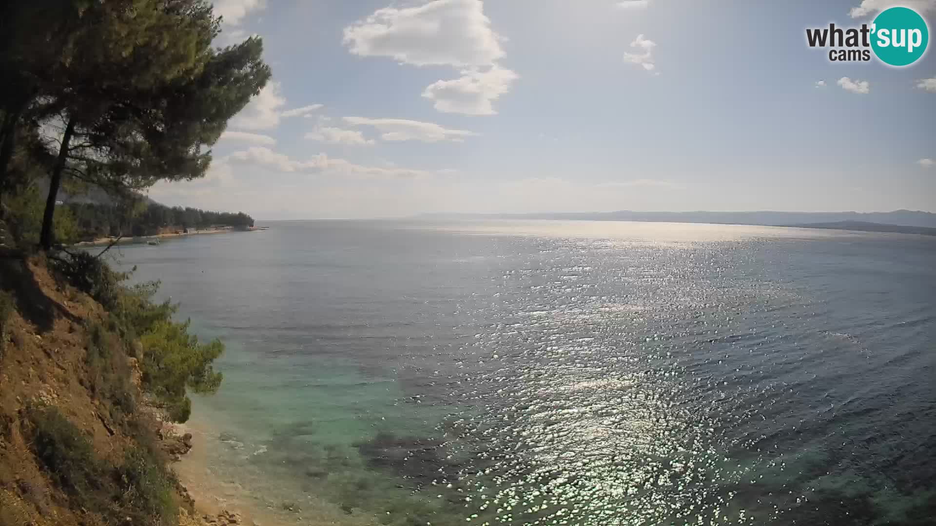 Web kamera Potočine Bol – Pogled uživo na plažu Borak, otok Brač