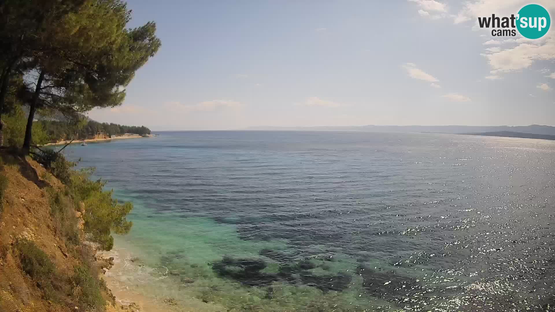 Web kamera Potočine Bol – Pogled uživo na plažu Borak, otok Brač