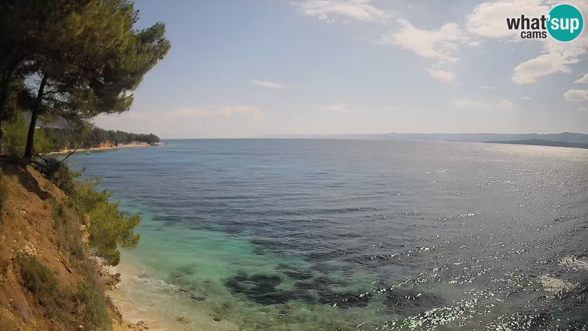 Webcam Playa Potočine Bol – Vista en vivo de Borak Beach, Isla de Brač
