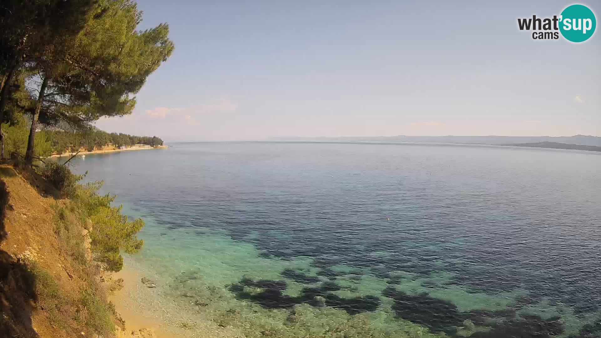 Web kamera Potočine Bol – Pogled uživo na plažu Borak, otok Brač