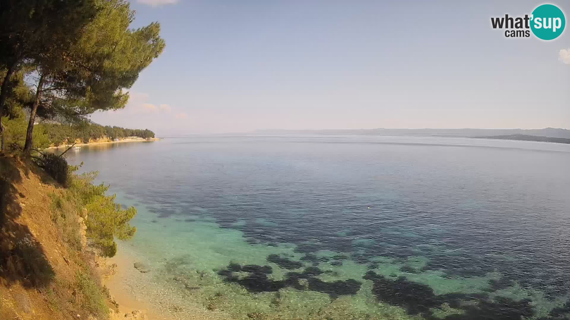 Web kamera Potočine Bol – Pogled uživo na plažu Borak, otok Brač