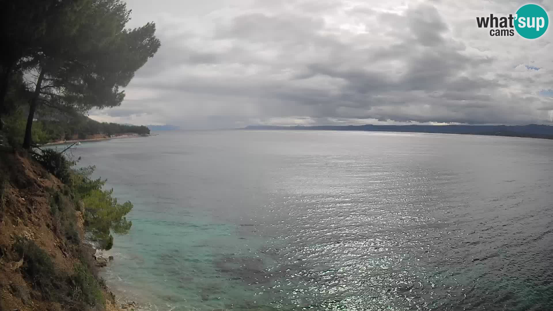 Webcam Spiaggia Potočine Bol – Vista live sulla spiaggia Borak, Isola di Brač