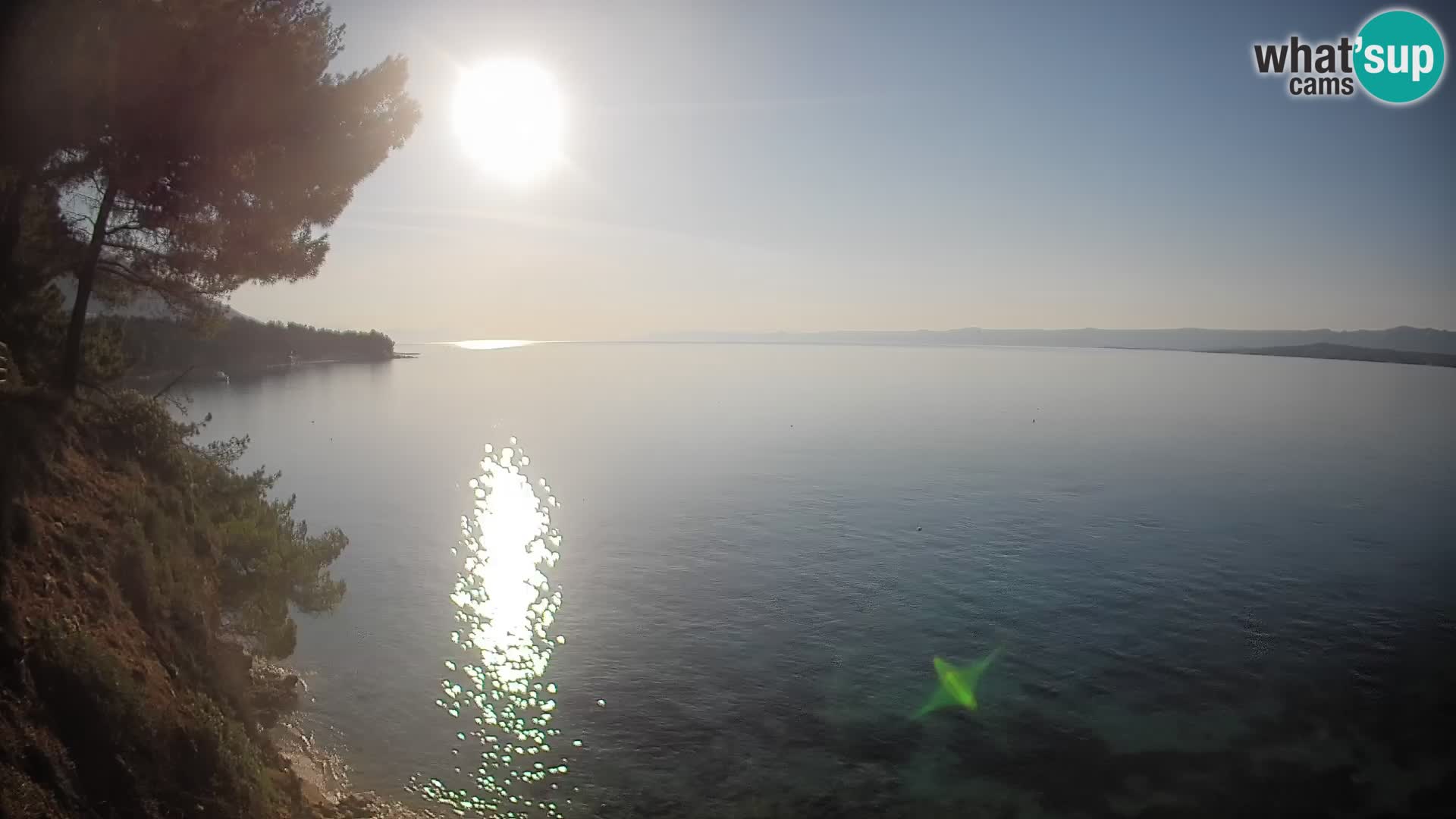 Web kamera Potočine Bol – Pogled uživo na plažu Borak, otok Brač