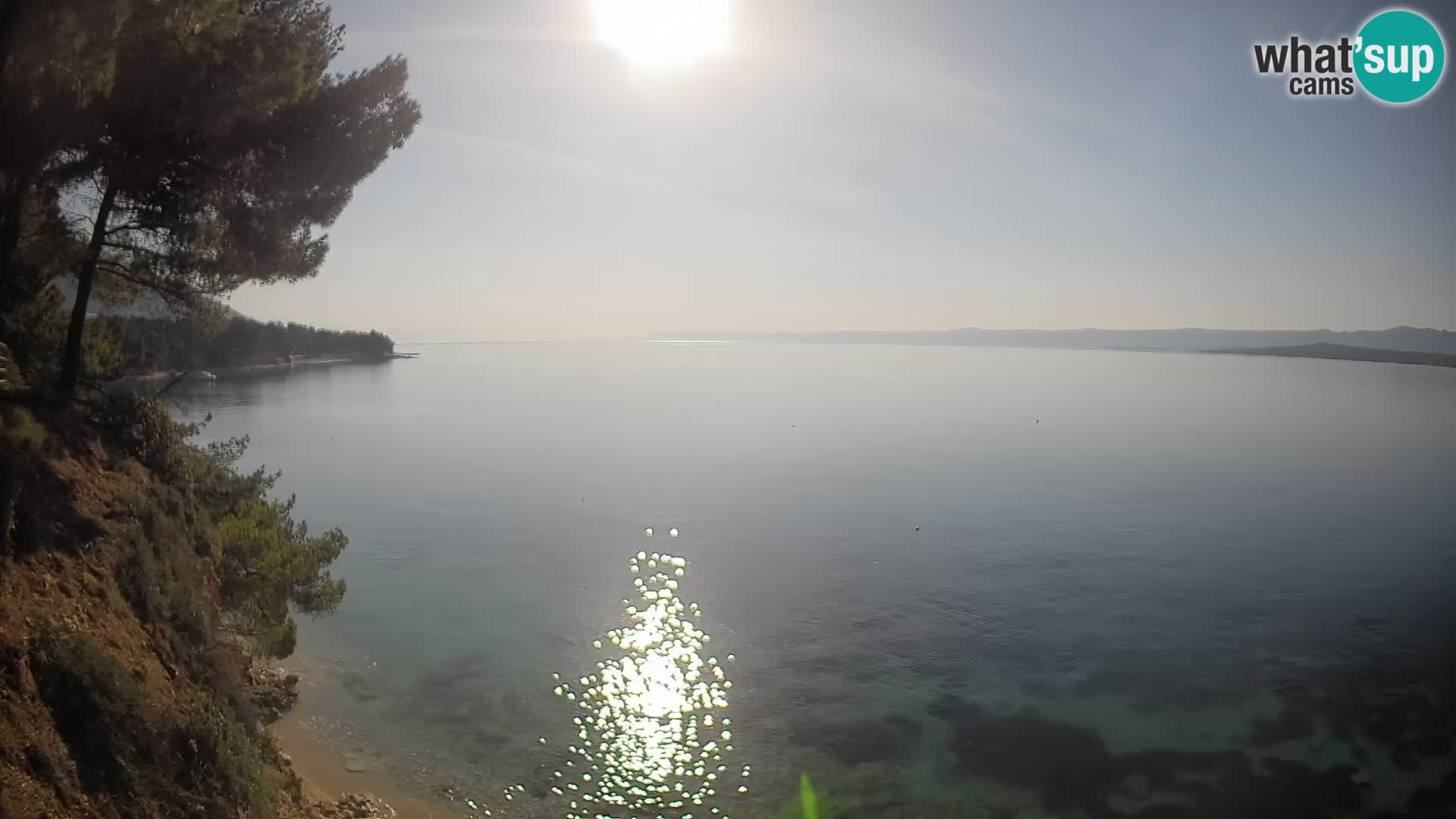 Web kamera Potočine Bol – Pogled uživo na plažu Borak, otok Brač
