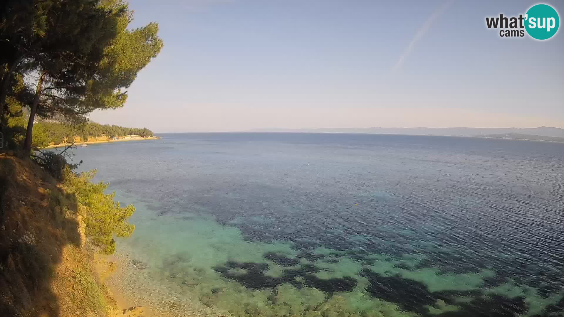 Web kamera Potočine Bol – Pogled uživo na plažu Borak, otok Brač