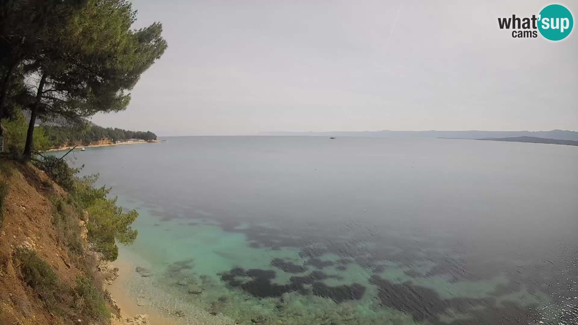 Webcam Playa Potočine Bol – Vista en vivo de Borak Beach, Isla de Brač