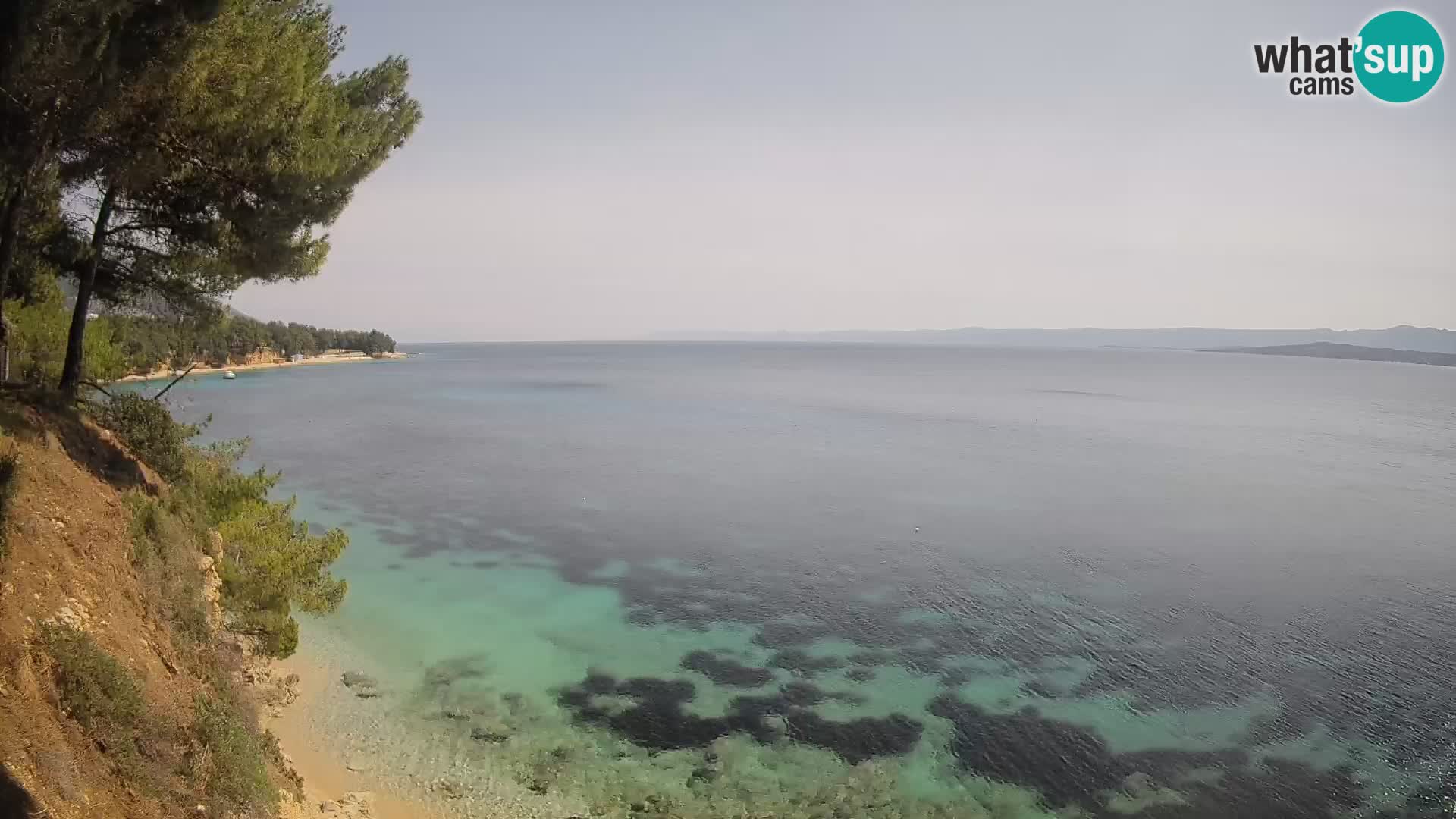 Webcam Potočine Beach Bol – Live View of Borak Beach, Brač Island