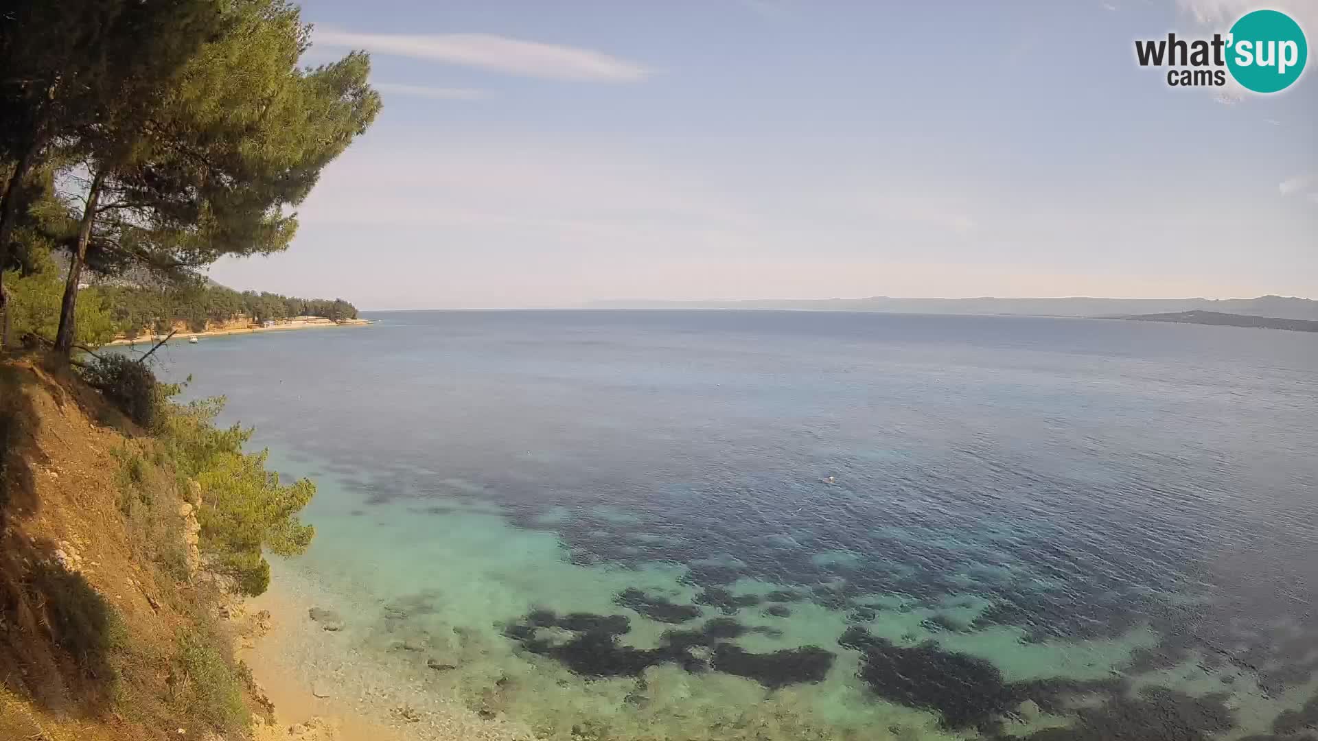 Webcam Playa Potočine Bol – Vista en vivo de Borak Beach, Isla de Brač
