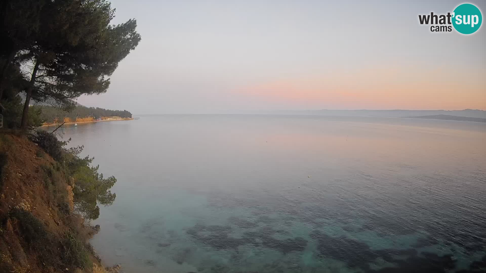 Webcam Spiaggia Potočine Bol – Vista live sulla spiaggia Borak, Isola di Brač