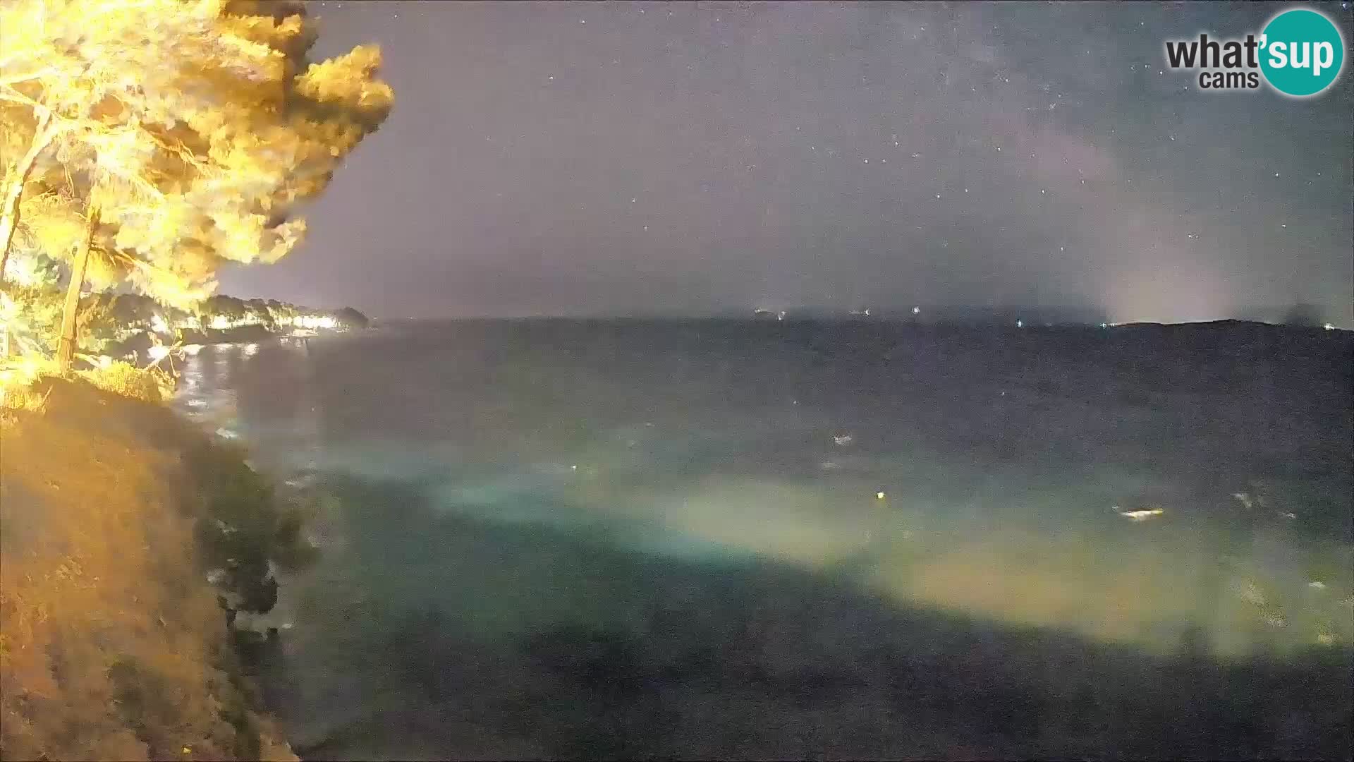 Webcam Spiaggia Potočine Bol – Vista live sulla spiaggia Borak, Isola di Brač
