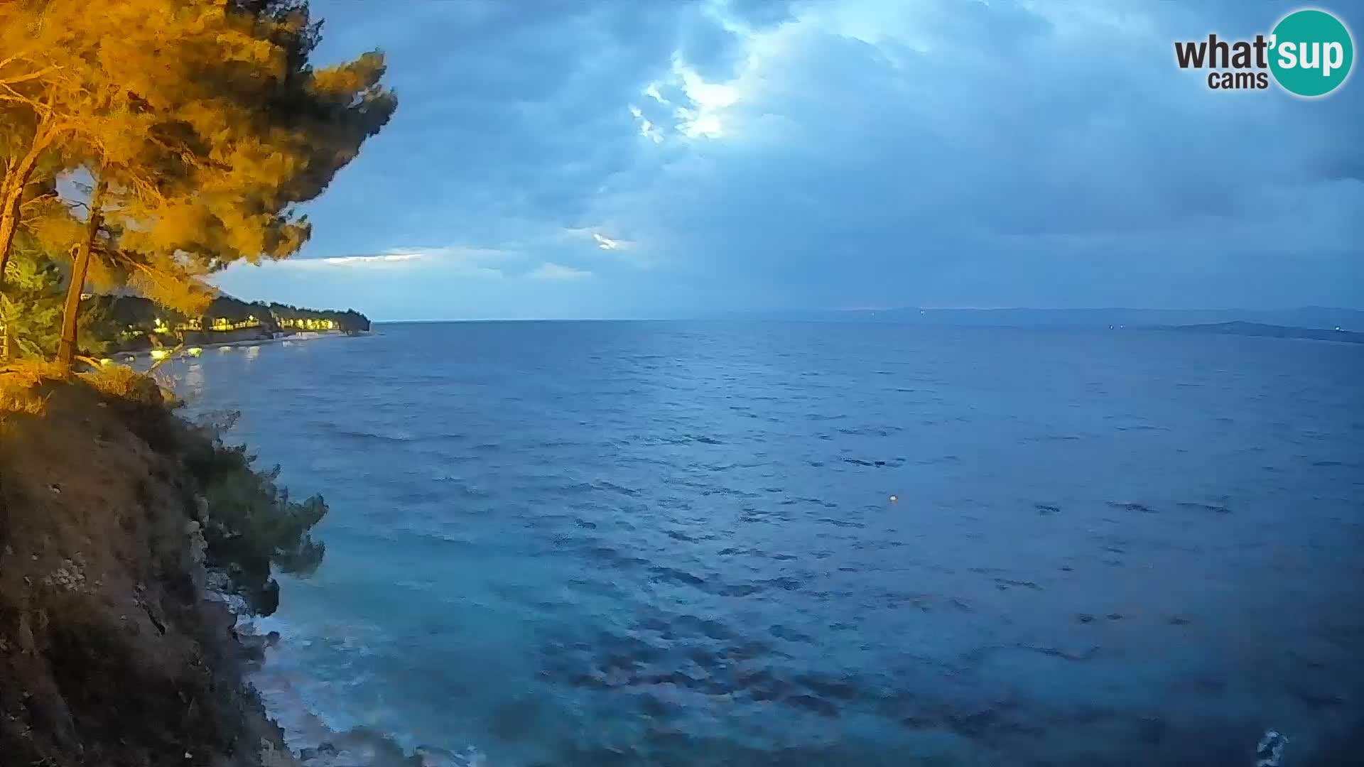 Webcam Spiaggia Potočine Bol – Vista live sulla spiaggia Borak, Isola di Brač
