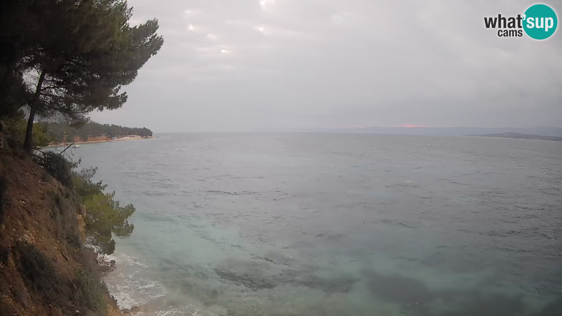 Web kamera Potočine Bol – Pogled uživo na plažu Borak, otok Brač