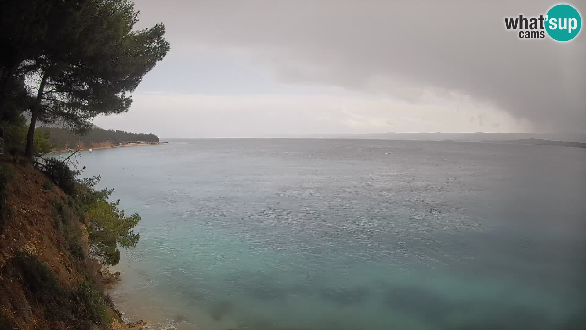 Webcam Spiaggia Potočine Bol – Vista live sulla spiaggia Borak, Isola di Brač