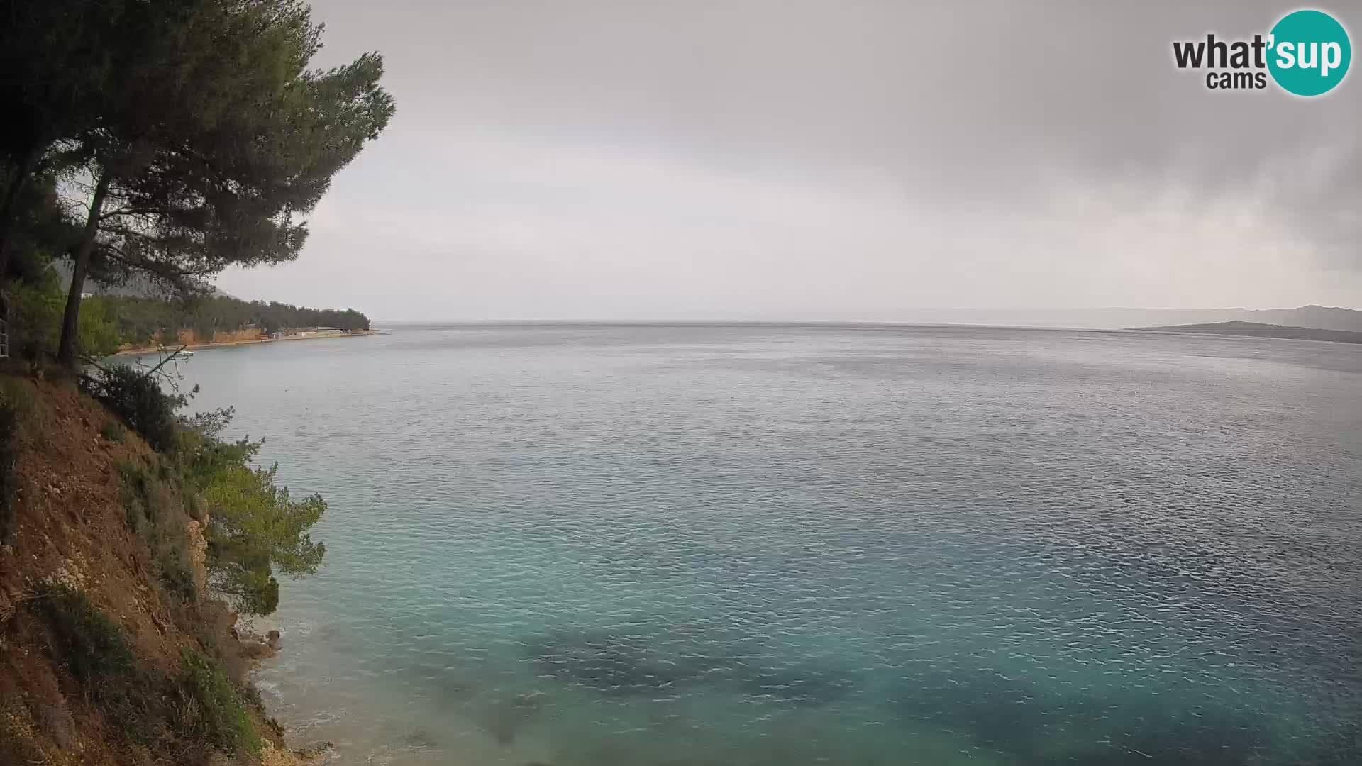 Webcam Spiaggia Potočine Bol – Vista live sulla spiaggia Borak, Isola di Brač