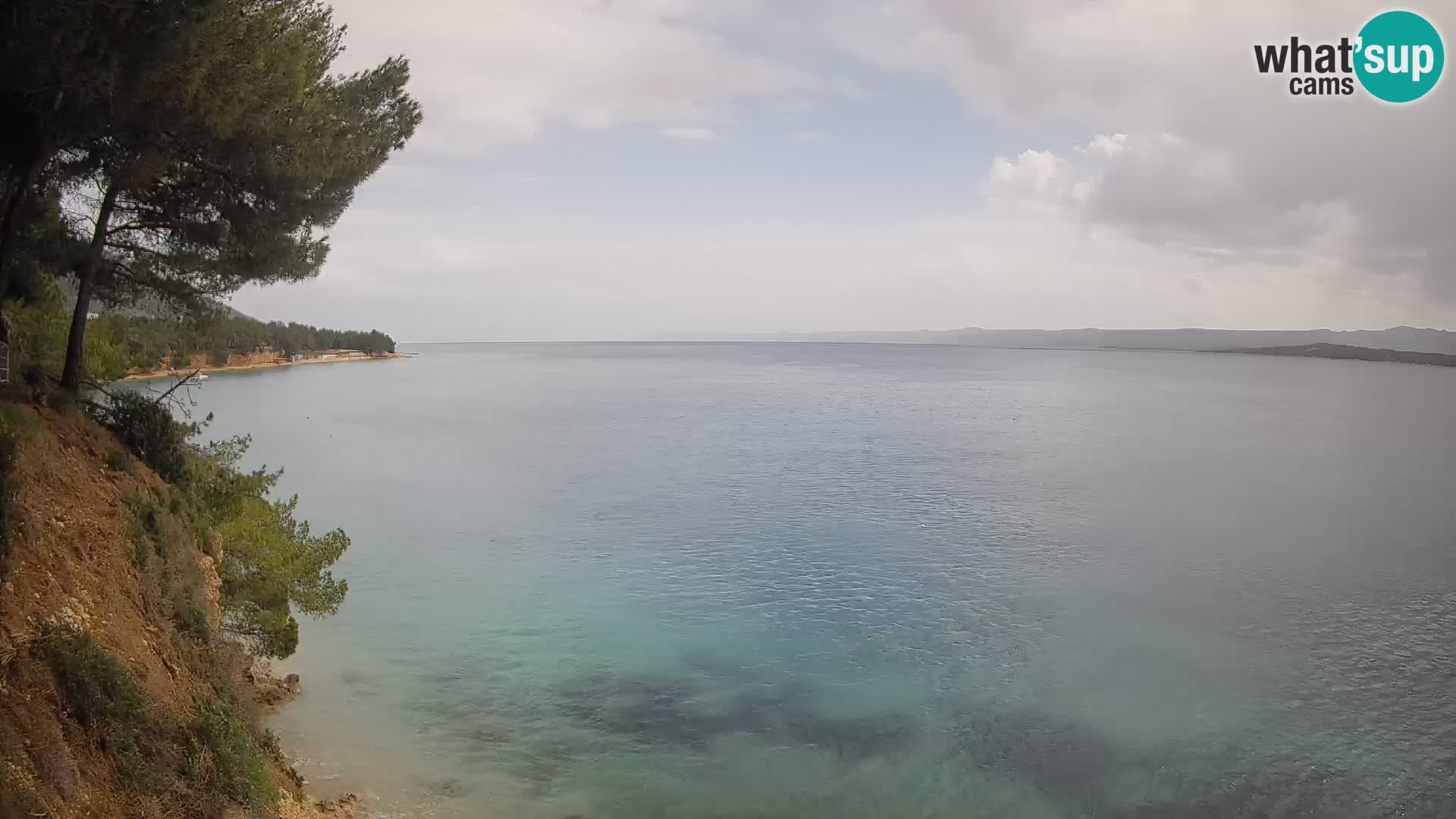 Webcam Spiaggia Potočine Bol – Vista live sulla spiaggia Borak, Isola di Brač