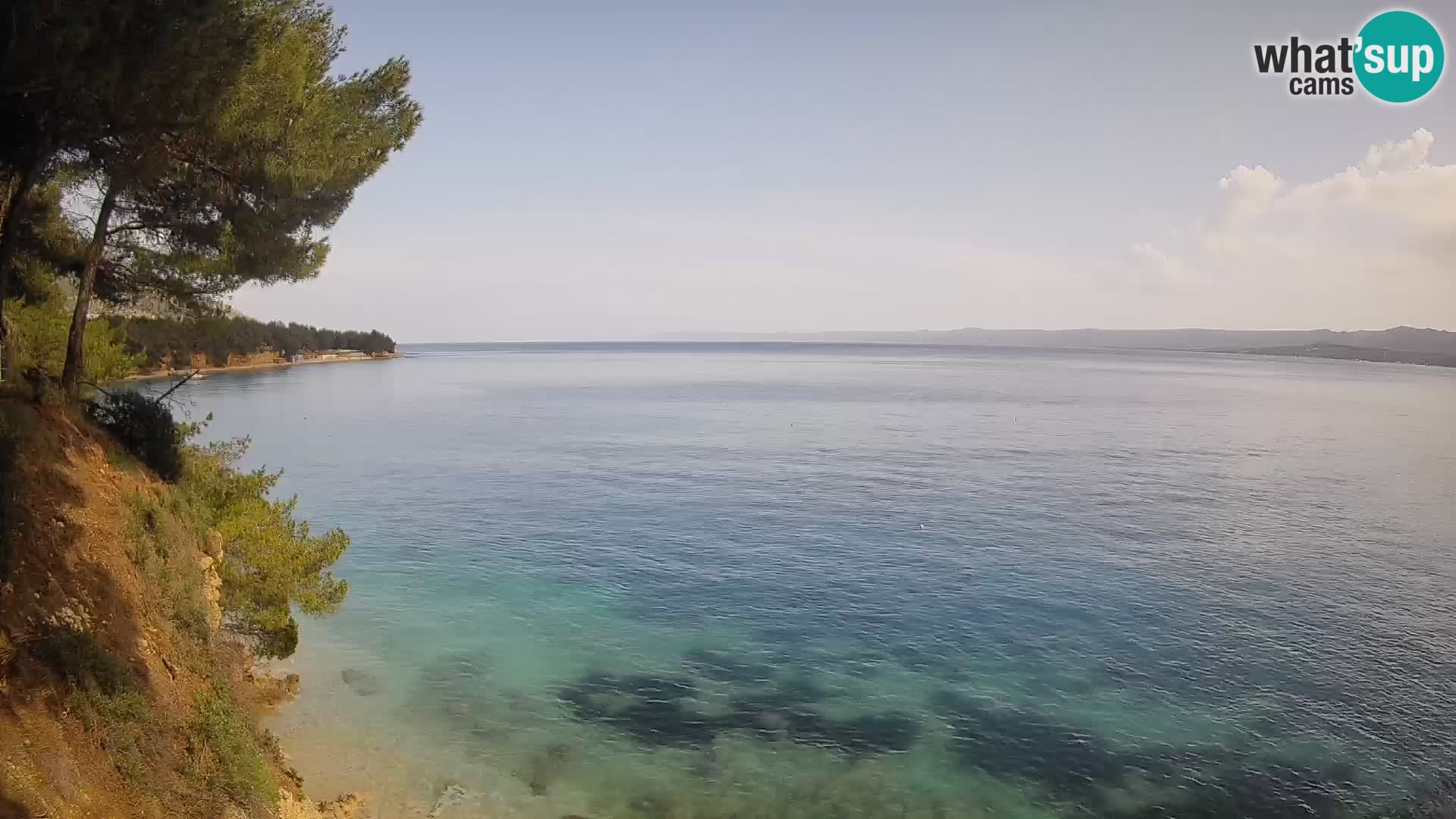 Webcam Spiaggia Potočine Bol – Vista live sulla spiaggia Borak, Isola di Brač