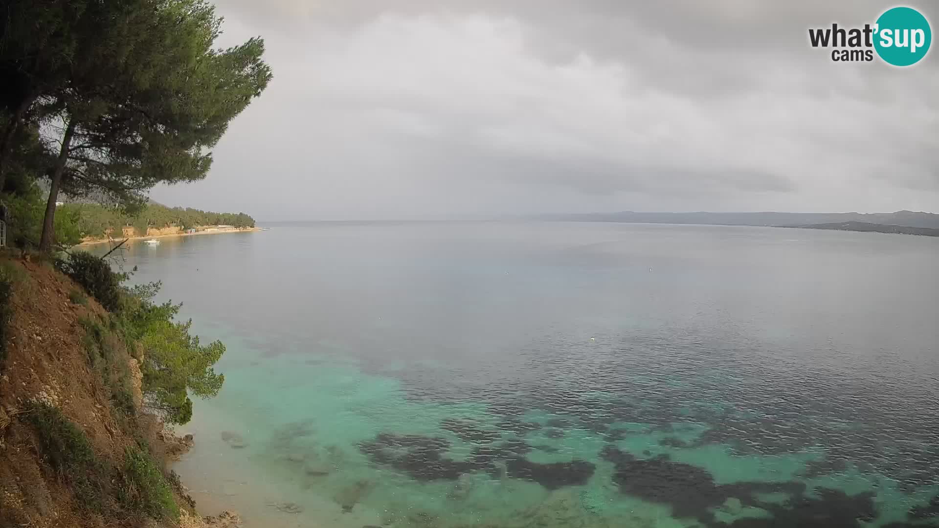 Web kamera Potočine Bol – Pogled uživo na plažu Borak, otok Brač