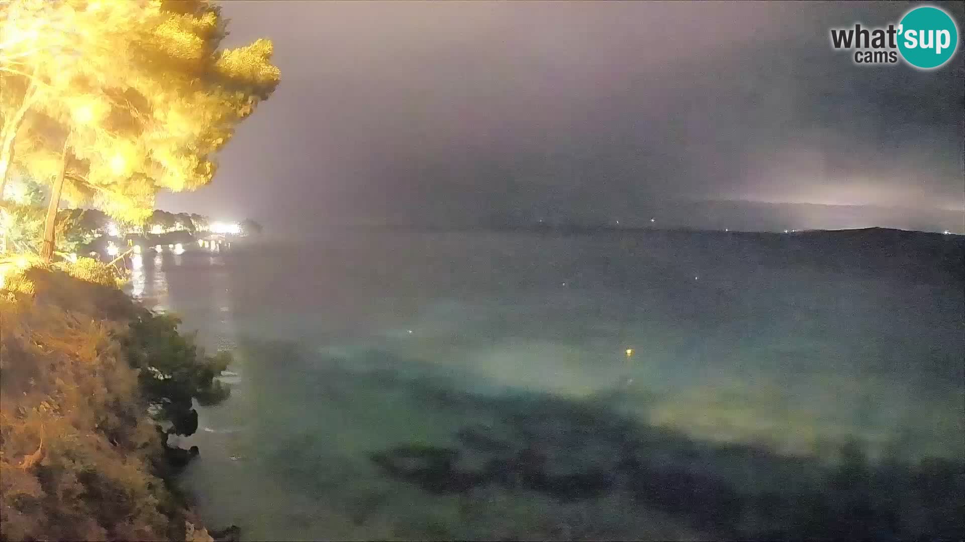 Webcam Spiaggia Potočine Bol – Vista live sulla spiaggia Borak, Isola di Brač