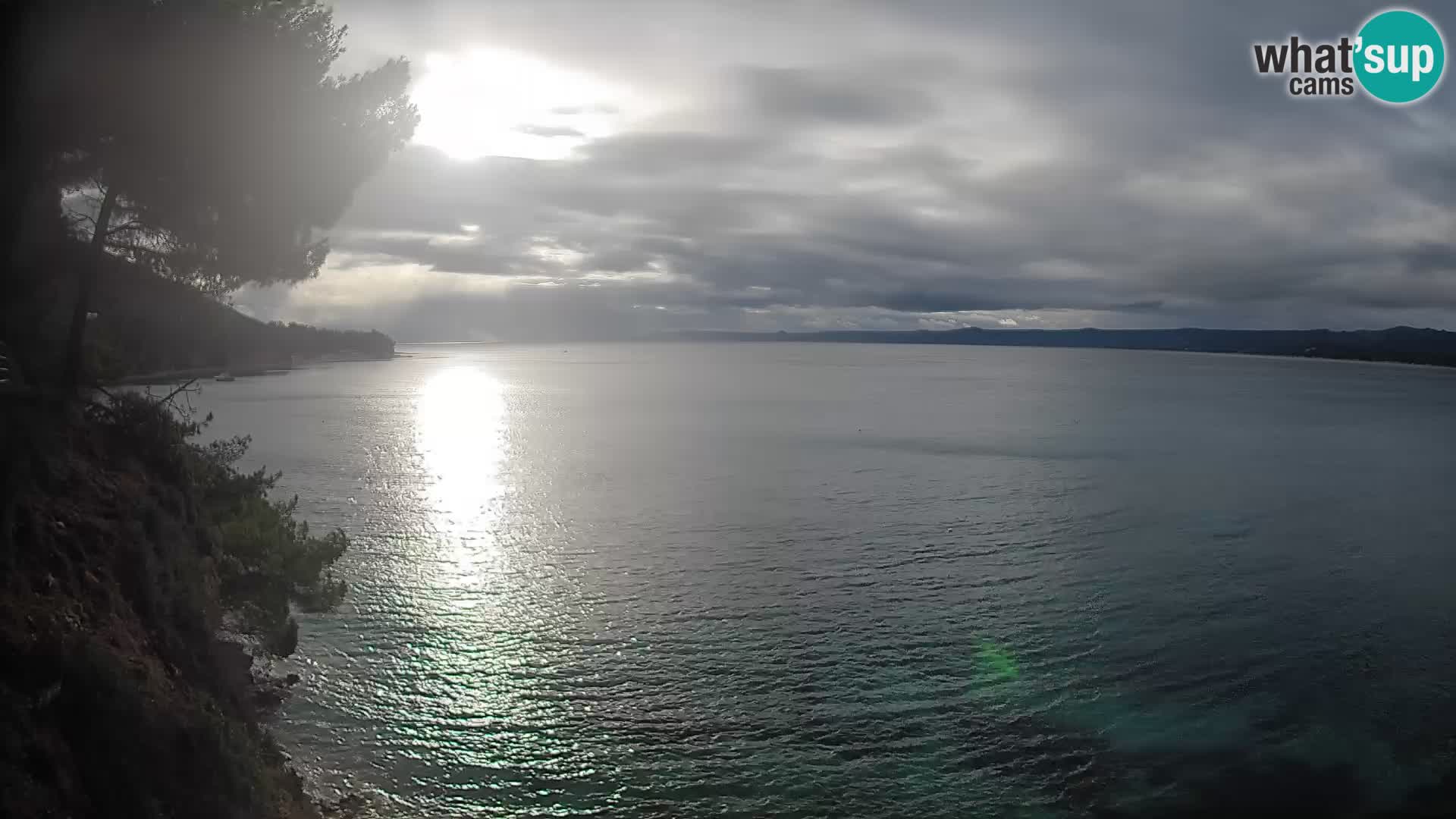 Webcam Spiaggia Potočine Bol – Vista live sulla spiaggia Borak, Isola di Brač
