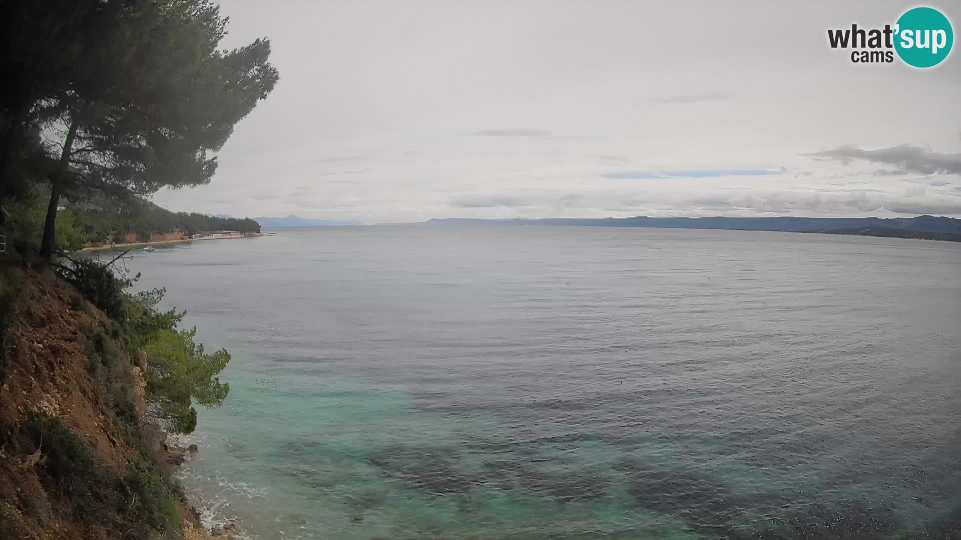 Webcam Spiaggia Potočine Bol – Vista live sulla spiaggia Borak, Isola di Brač