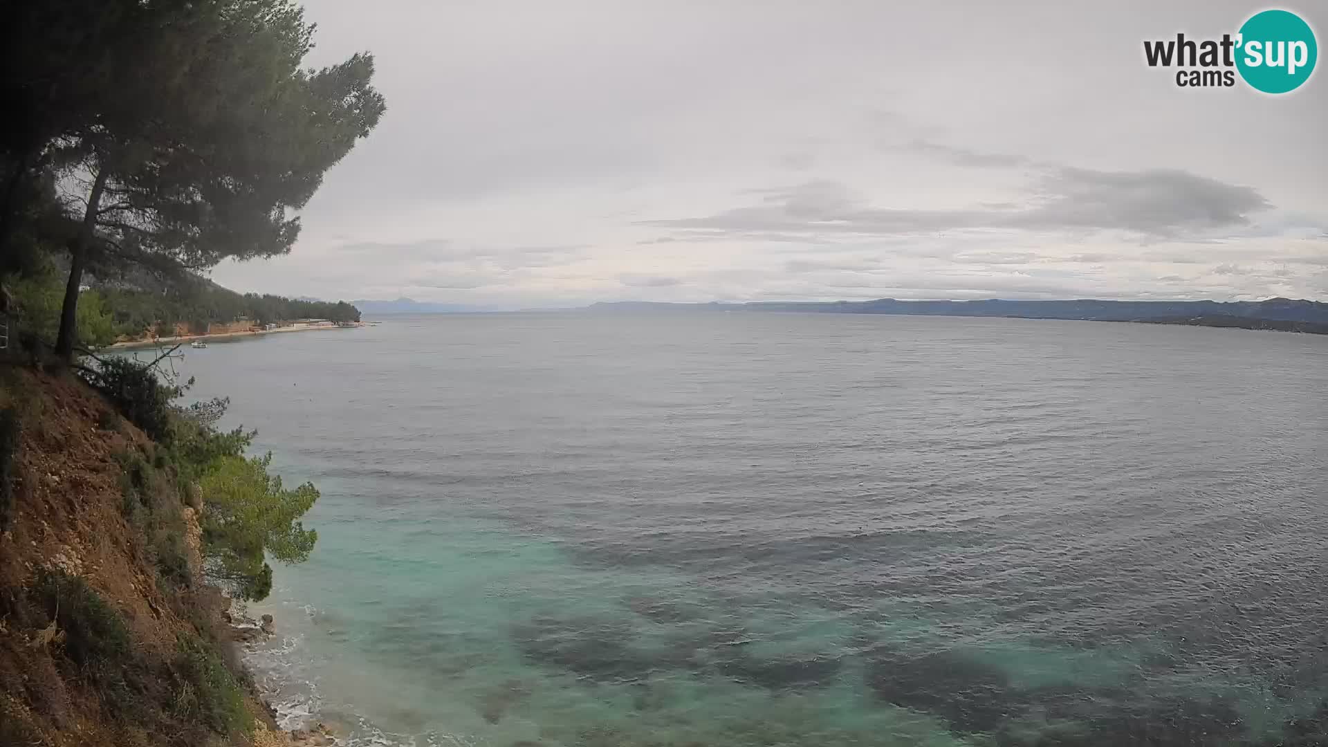 Webcam Spiaggia Potočine Bol – Vista live sulla spiaggia Borak, Isola di Brač