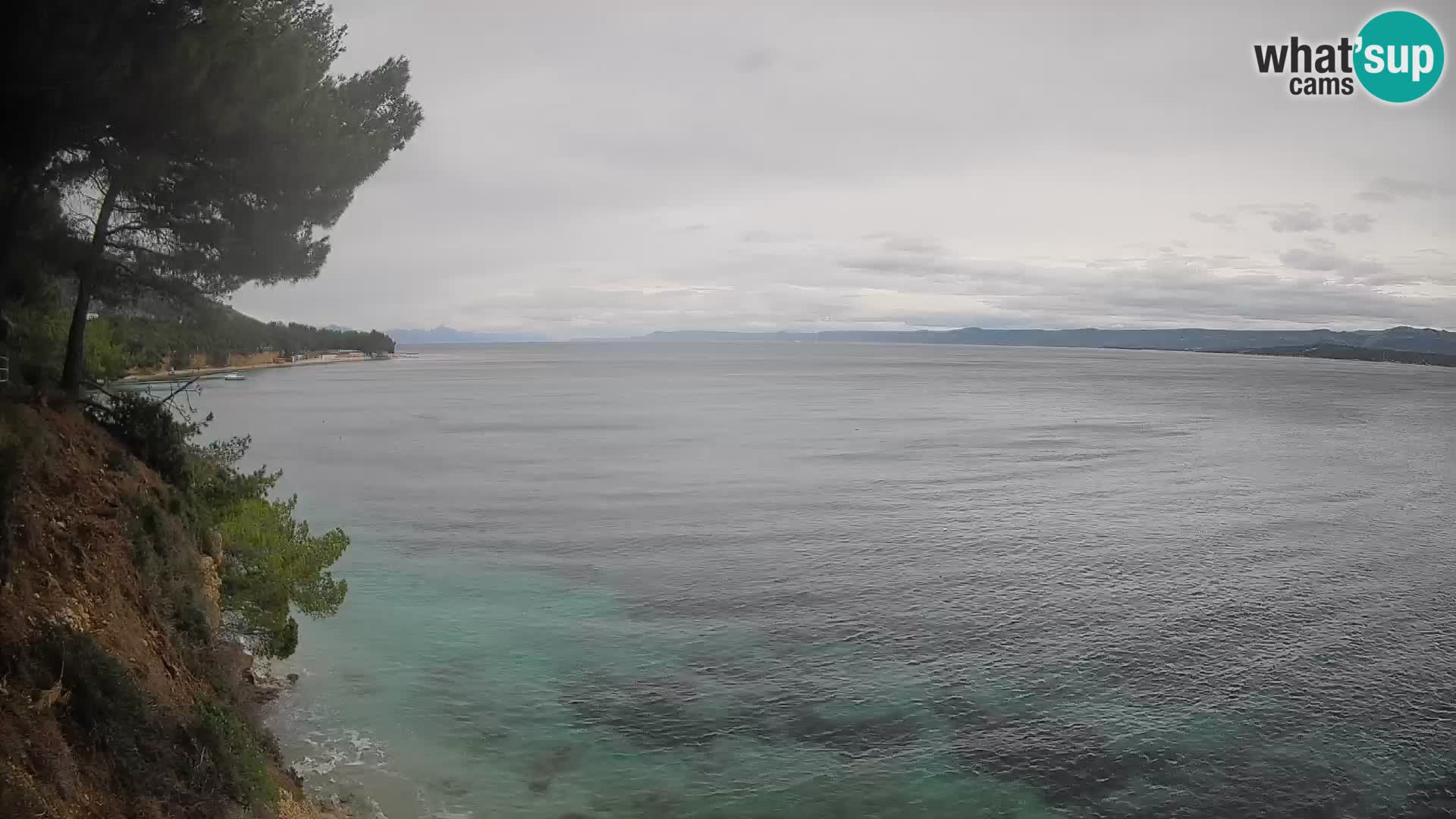 Webcam Spiaggia Potočine Bol – Vista live sulla spiaggia Borak, Isola di Brač