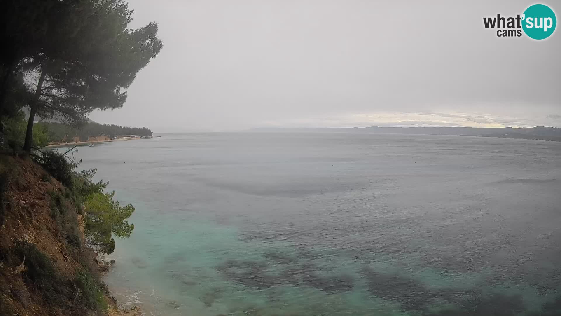 Webcam Spiaggia Potočine Bol – Vista live sulla spiaggia Borak, Isola di Brač