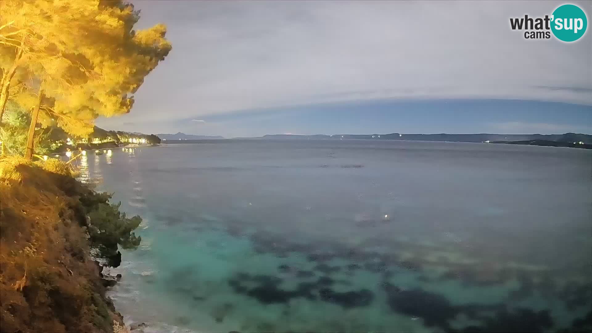 Webcam Spiaggia Potočine Bol – Vista live sulla spiaggia Borak, Isola di Brač