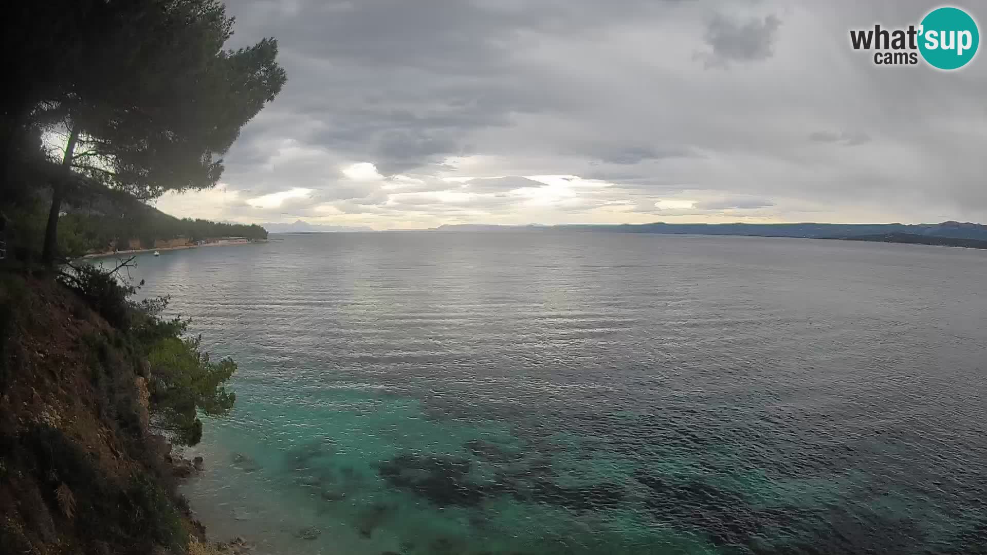 Webcam Spiaggia Potočine Bol – Vista live sulla spiaggia Borak, Isola di Brač