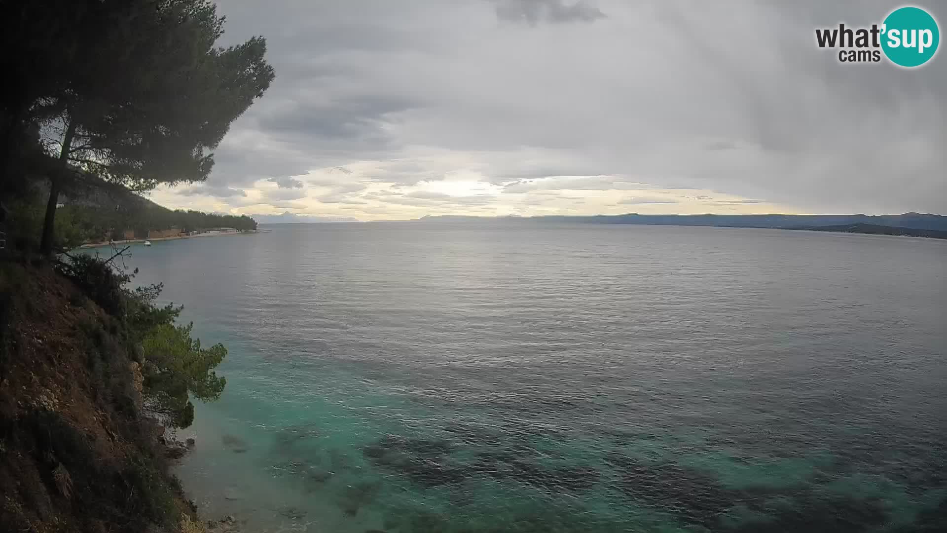 Webcam Spiaggia Potočine Bol – Vista live sulla spiaggia Borak, Isola di Brač
