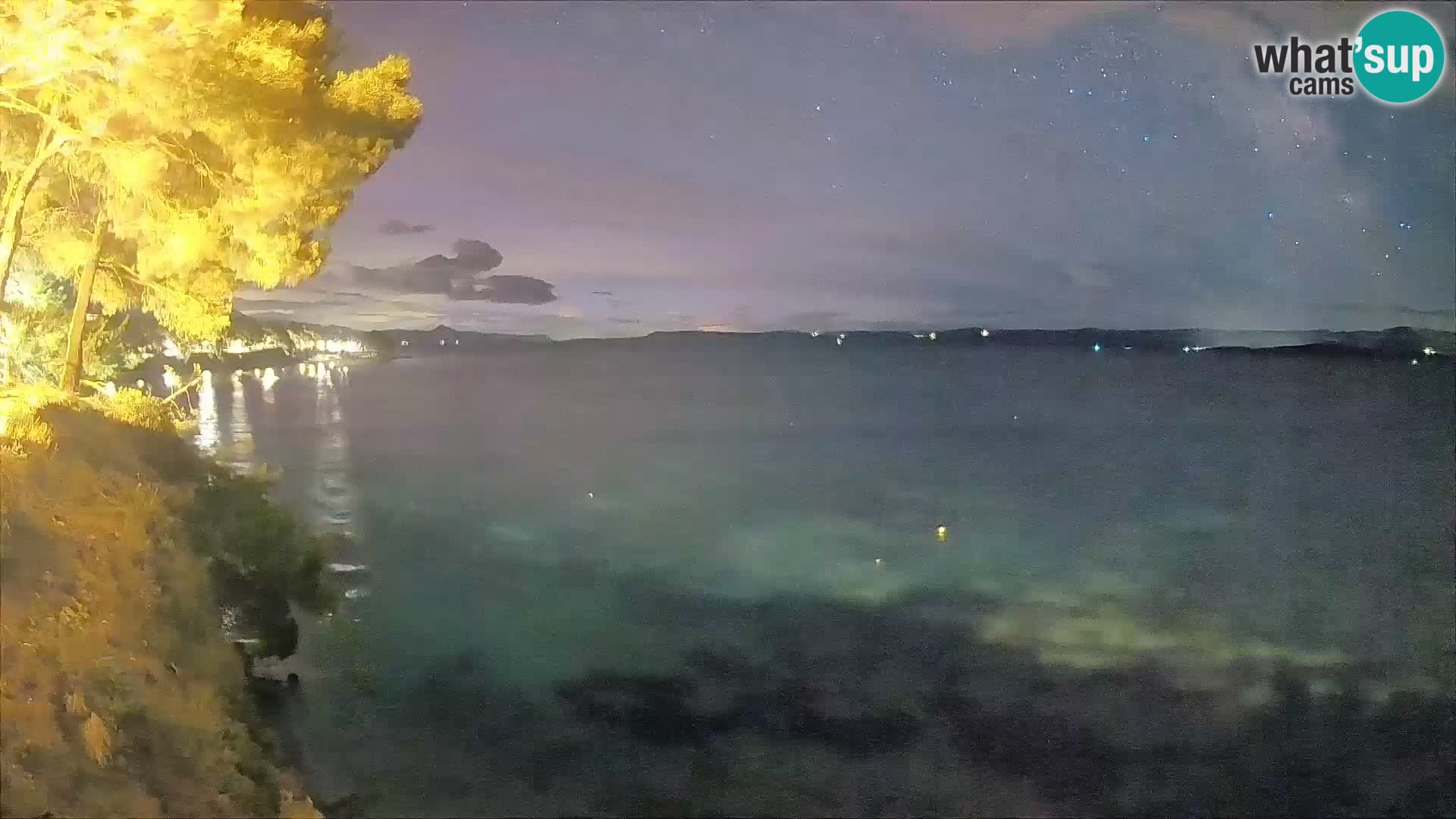 Webcam Spiaggia Potočine Bol – Vista live sulla spiaggia Borak, Isola di Brač