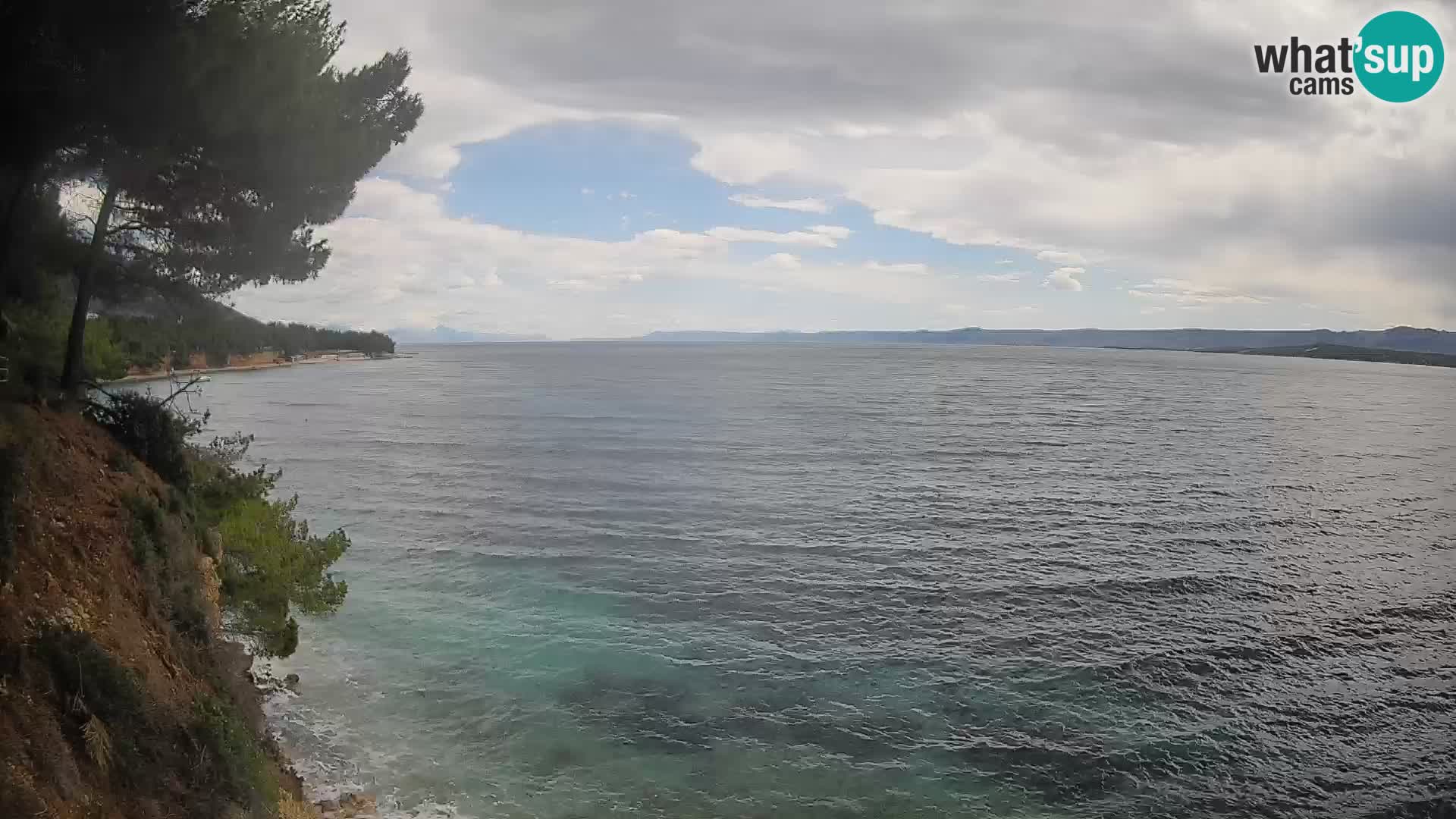 Web kamera Potočine Bol – Pogled uživo na plažu Borak, otok Brač