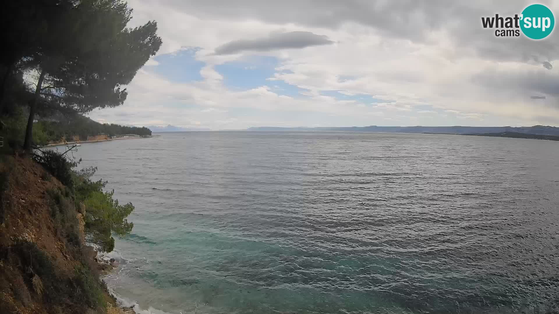 Webcam Spiaggia Potočine Bol – Vista live sulla spiaggia Borak, Isola di Brač