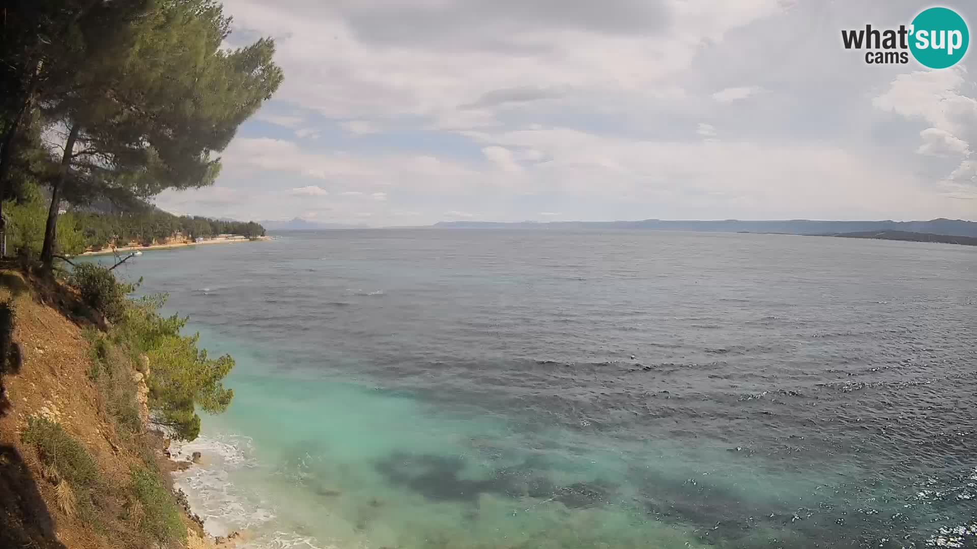 Web kamera Potočine Bol – Pogled uživo na plažu Borak, otok Brač